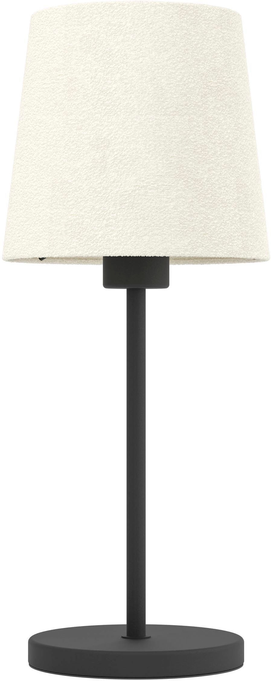 EGLO Tischleuchte »Febres Tischlampe, Nachttischlampe, Metall und Stoff, E27, Lampe« E27 1 Stk.