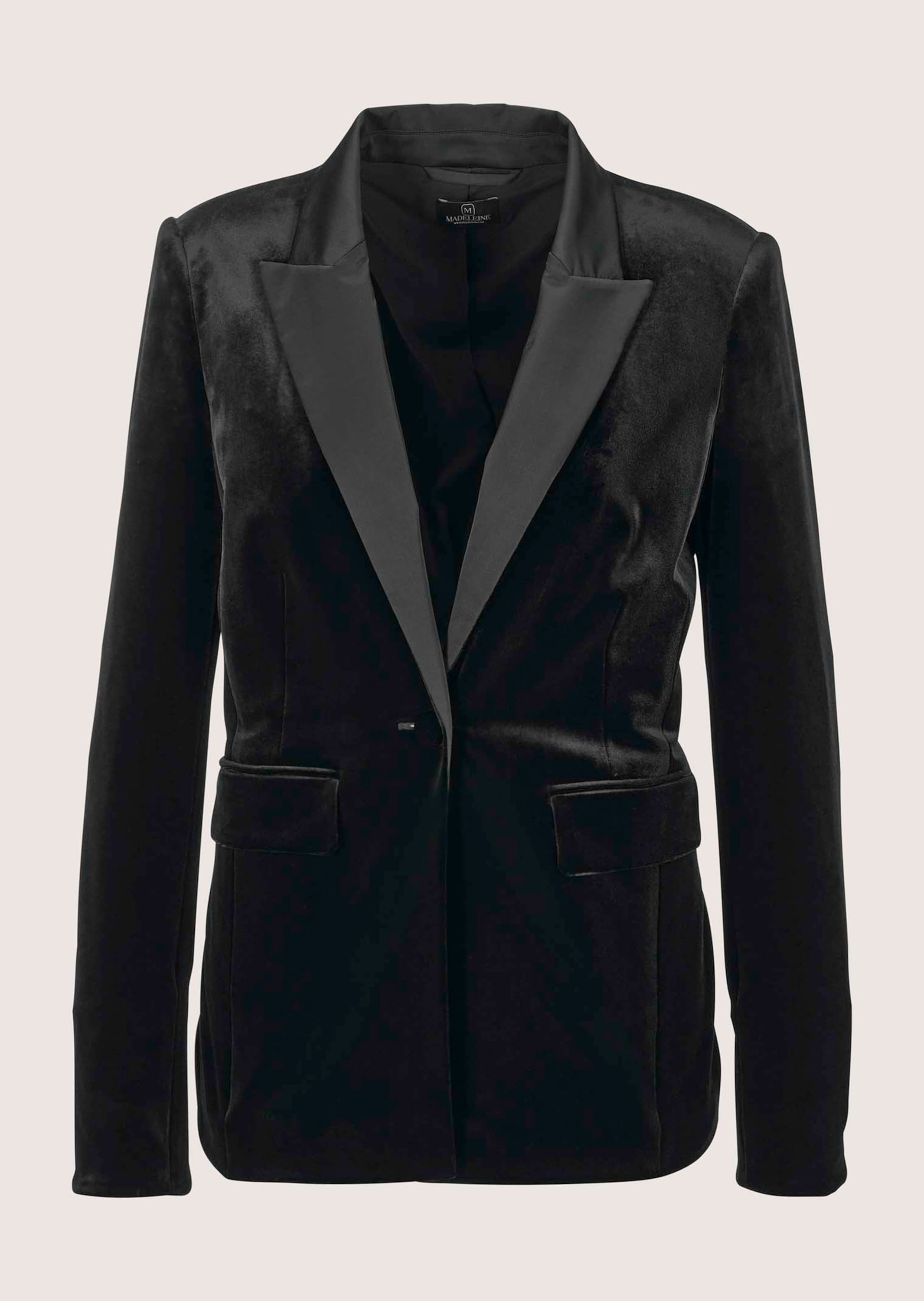 MADELEINE Longblazer "Samtjacke Samtblazer mit Reverskragen" günstig online kaufen