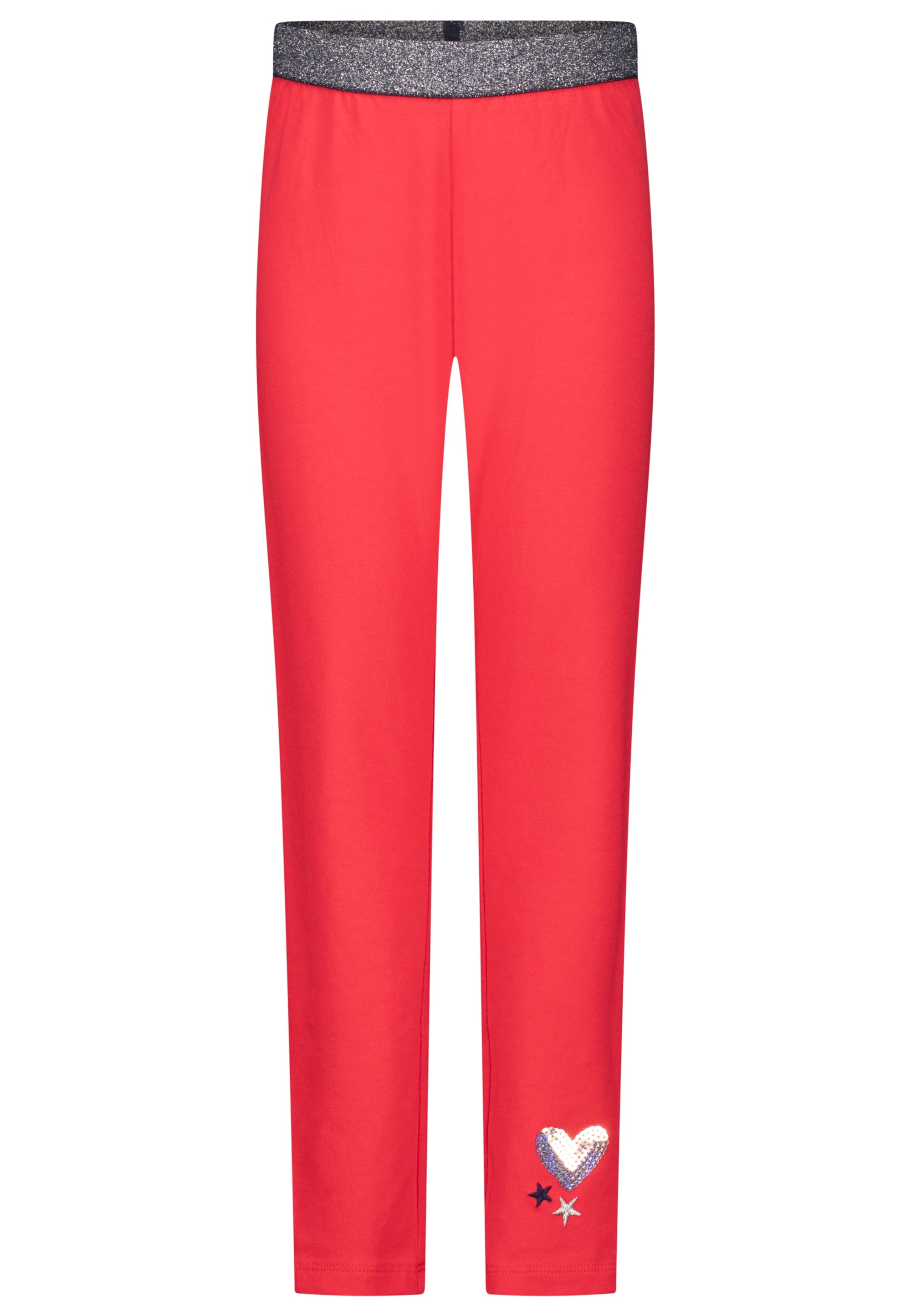 SALT AND PEPPER Leggings »Summer«, 2er-Pack mit Herz-Pailletten und Sterne-Stickerei