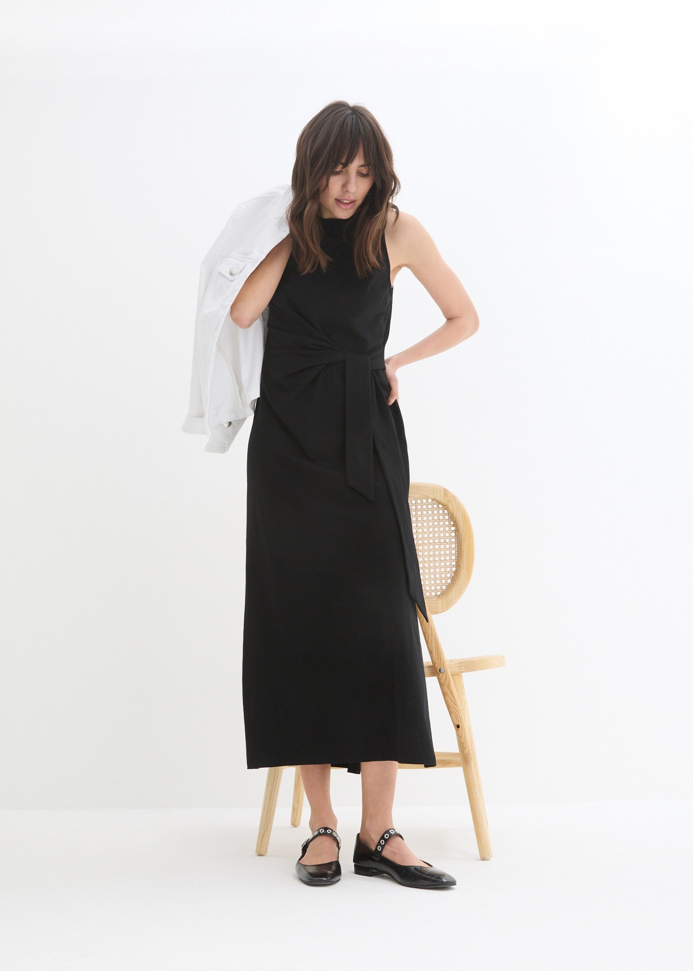 bonprix Maxikleid für verschiedene Anlässe im Alltag, aus reiner Baumwolle, ärmellos