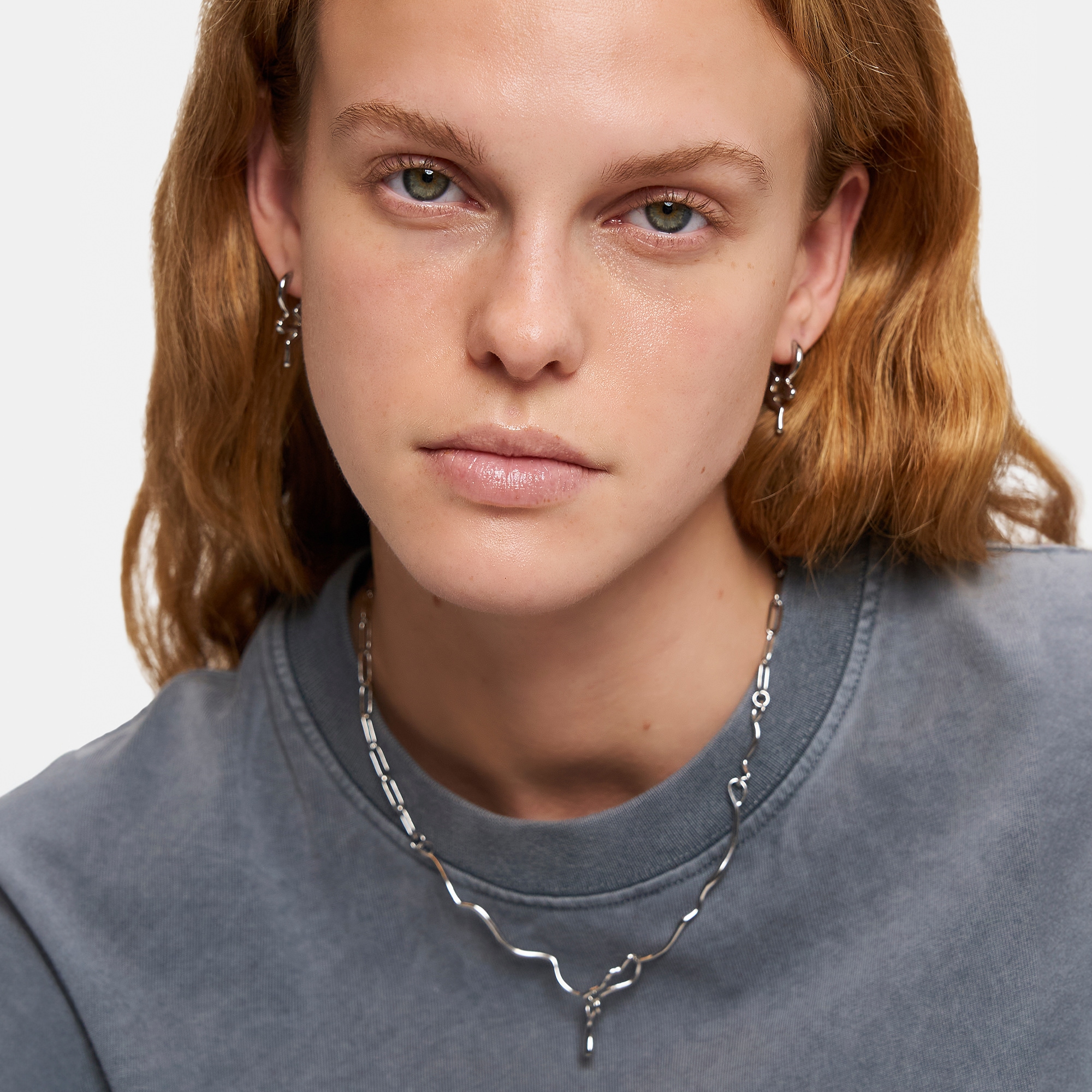 Liebeskind Berlin Paar Creolen »Schmuck Geschenk Edelstahl Ohrringe The Melting Organic«