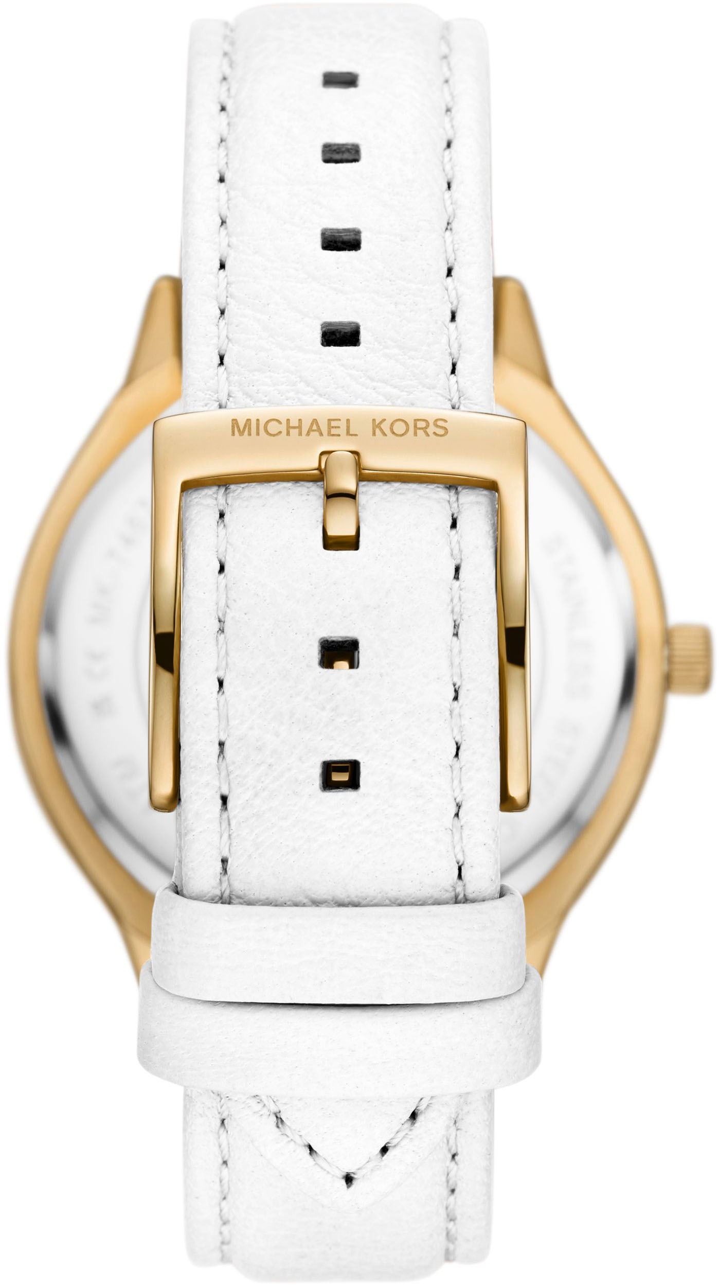 MICHAEL KORS Quarzuhr »SLIM RUNWAY«, Armbanduhr, Damenuhr, Lederarmband, analog