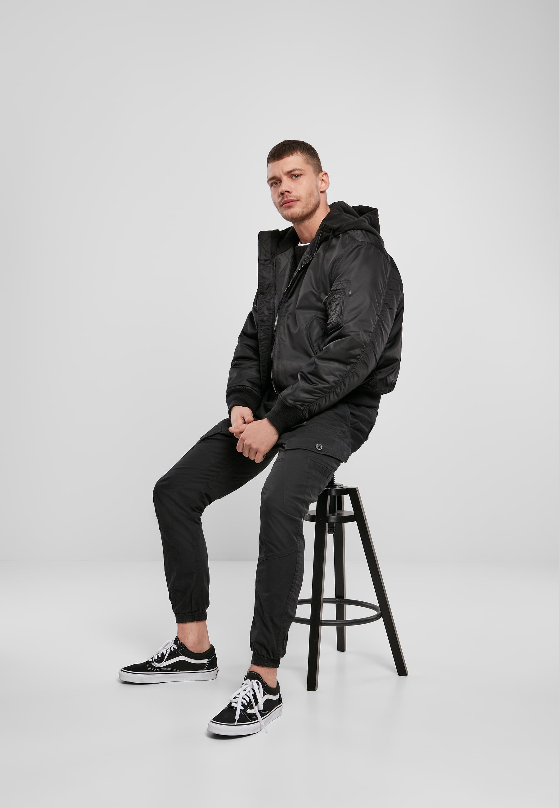 Brandit Anorak »Brandit Herren Hooded MA1 Bomber Jacket«, (1 St.), mit Kapuze
