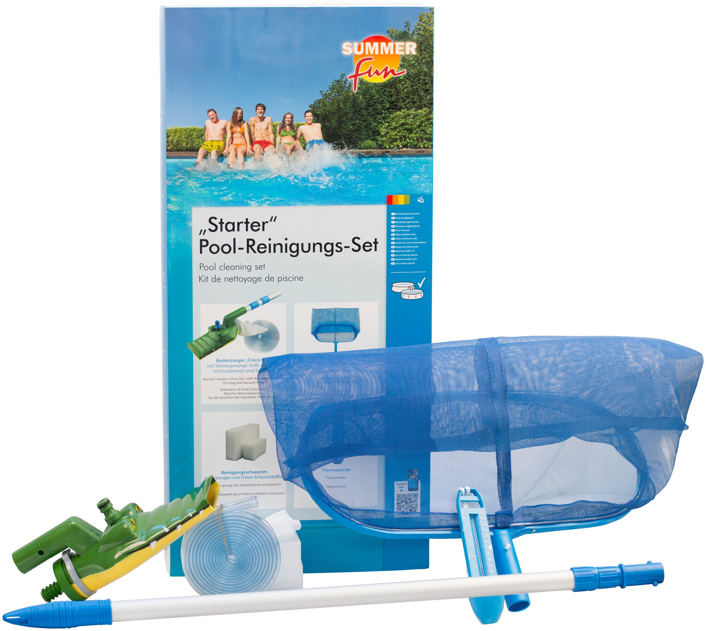 Clear Pool Achtformpool, (Set, 8 tlg.), 470x300x120 cm inkl. Solarset