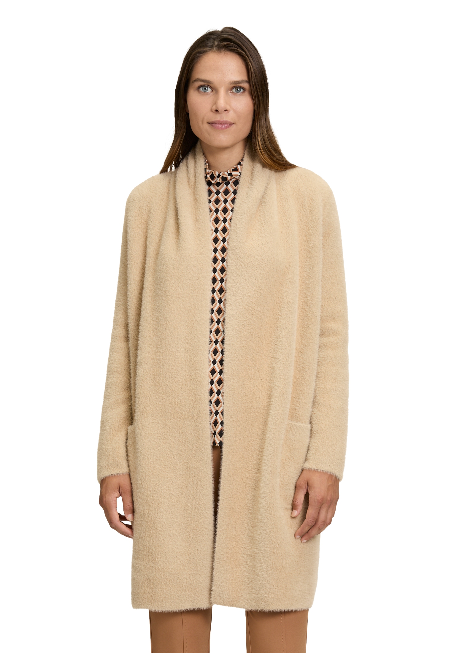 Betty Barclay Strickjacke "Betty Barclay Damen Strickmantel mit Kragen", Ma günstig online kaufen