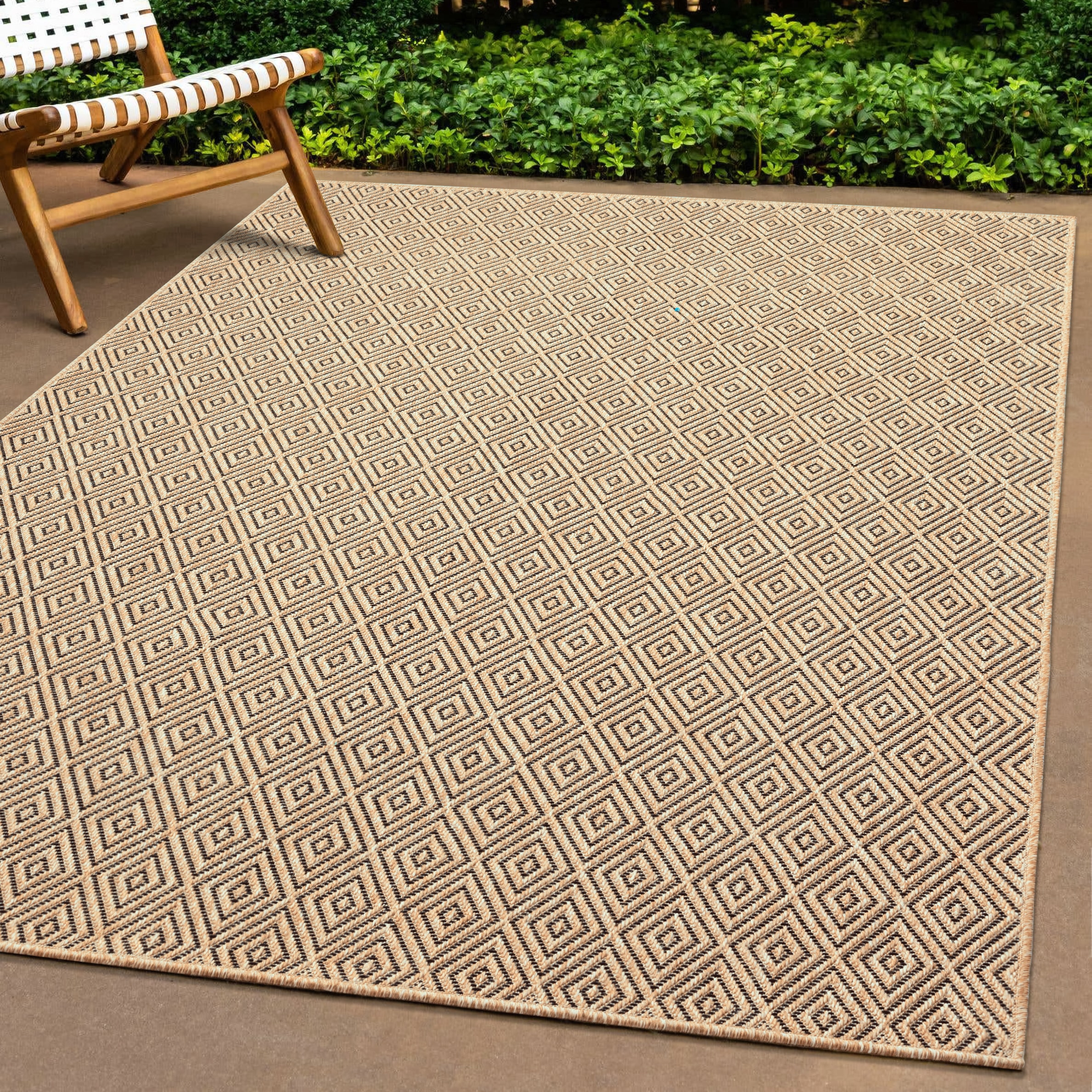 Teppich »Kansas«, rechteckig, 1 mm Höhe, moderner robuster In und Outdoor Teppich Jute...