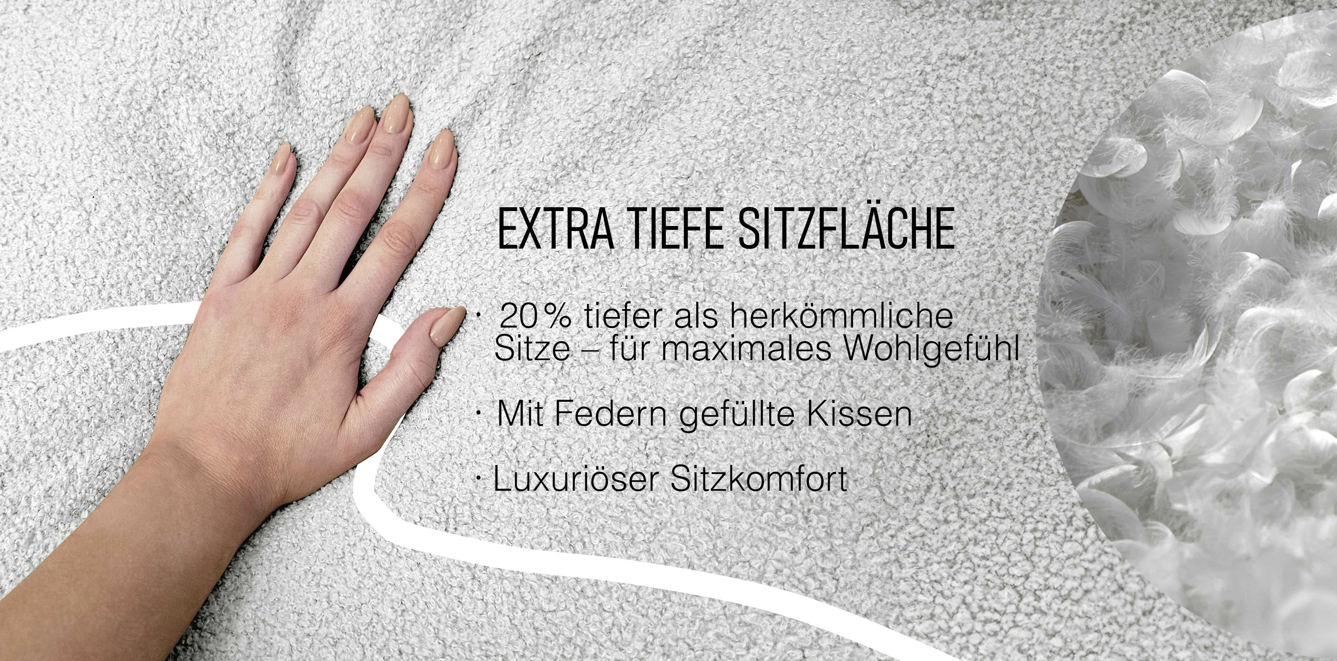 Thumbnail - Home affaire Big-Sofa "Coray", extra weich und kuschelig, Füllung mit Federn und Daunen