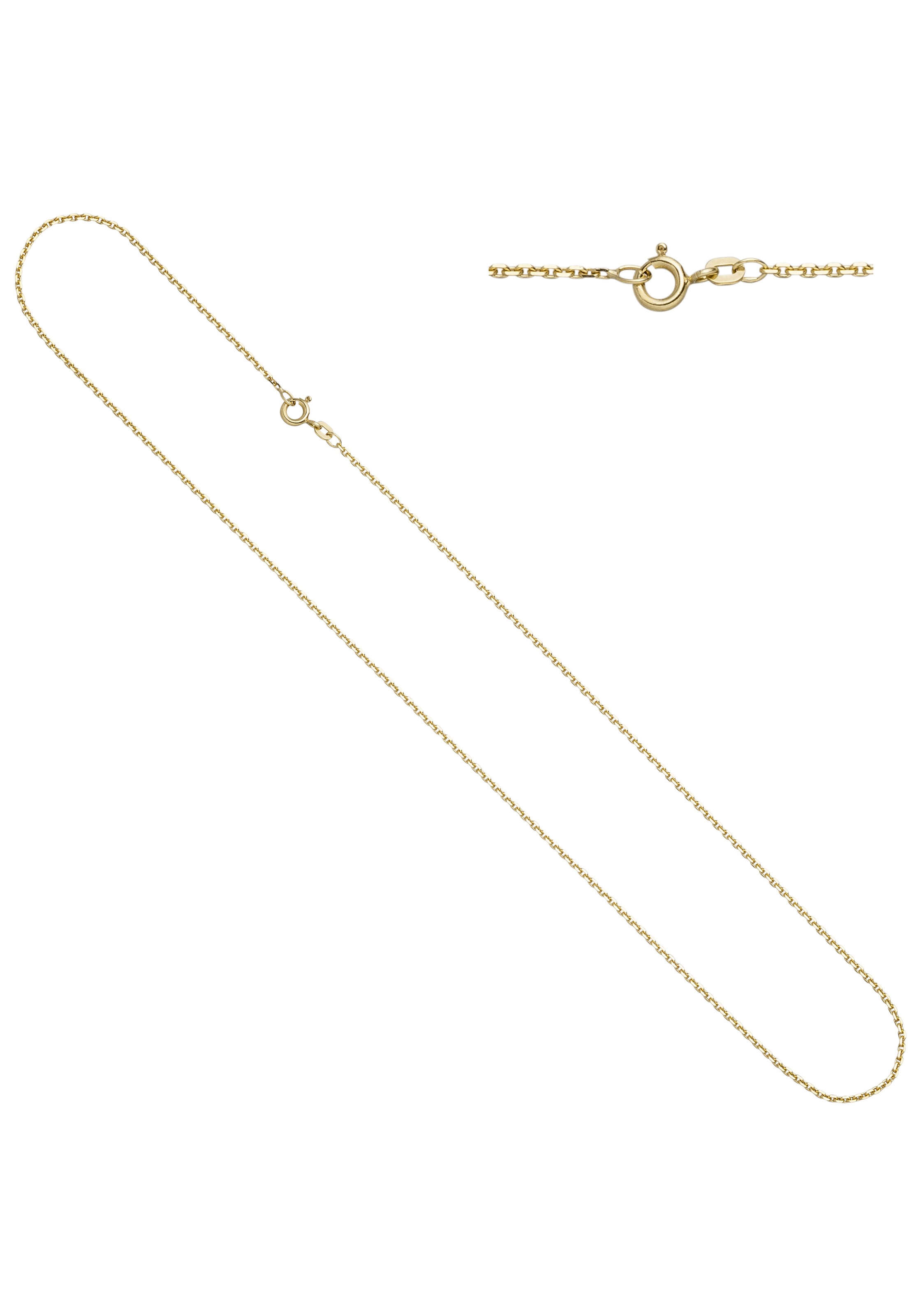 JOBO Goldkette, Ankerkette 333 Gold diamantiert 60 cm 1,6 mm