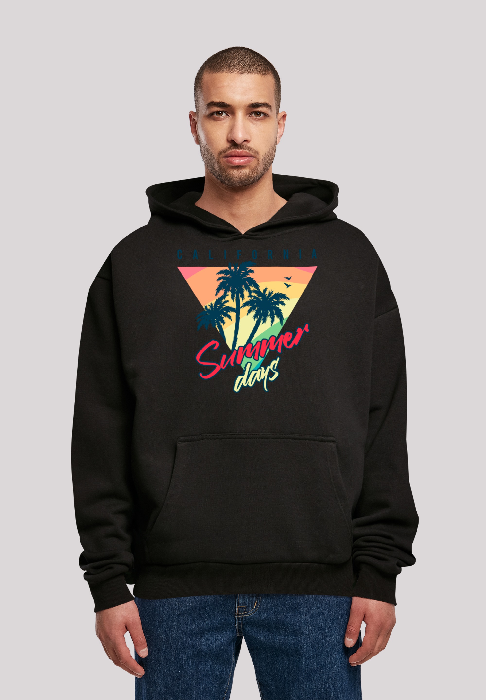 F4NT4STIC Kapuzenpullover "California Palmen Retro", Premium Qualität günstig online kaufen