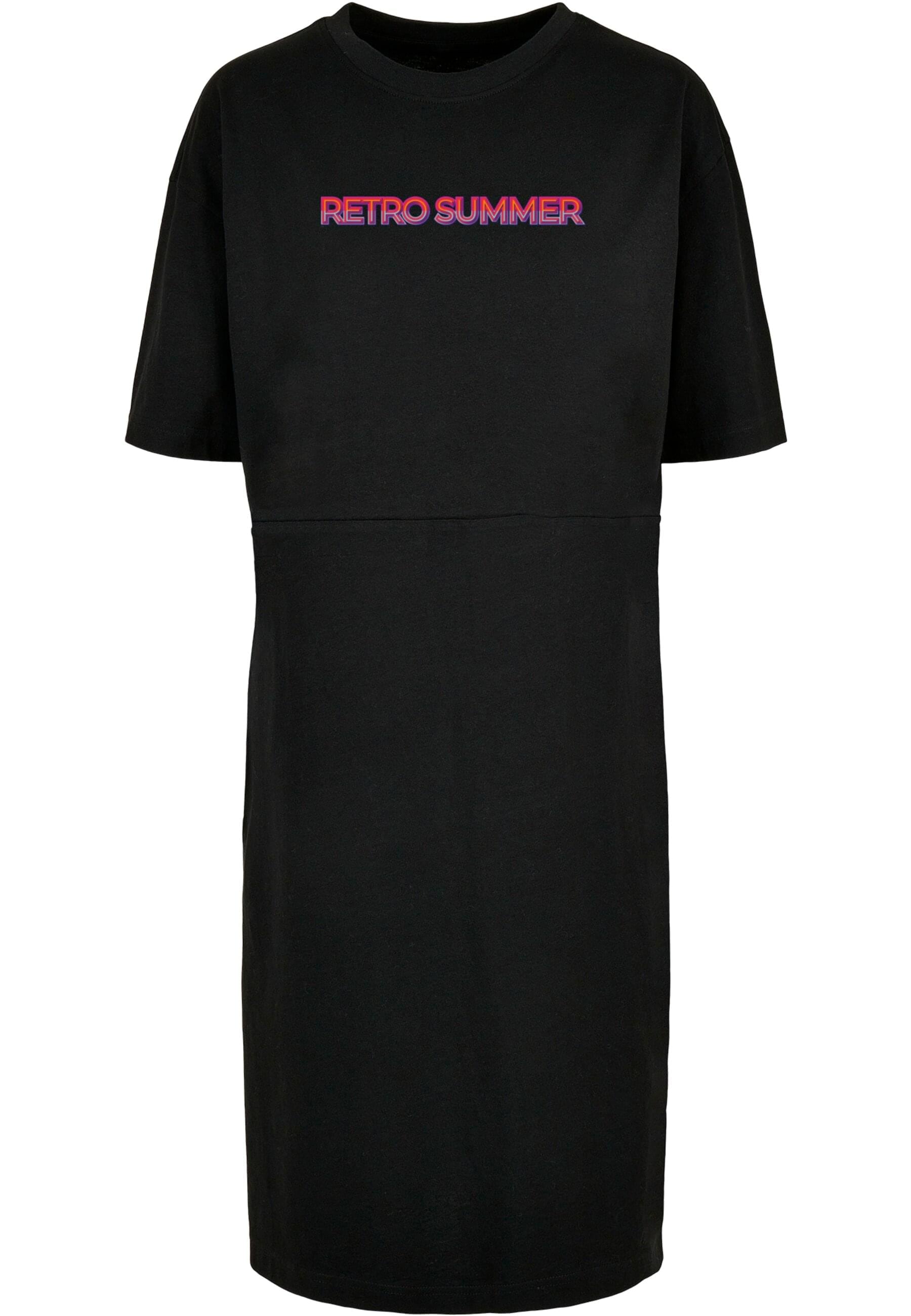 Merchcode Shirtkleid "Merchcode Damen Ladies Summer - Retro Oversized Slit Dress", (1 tlg.)