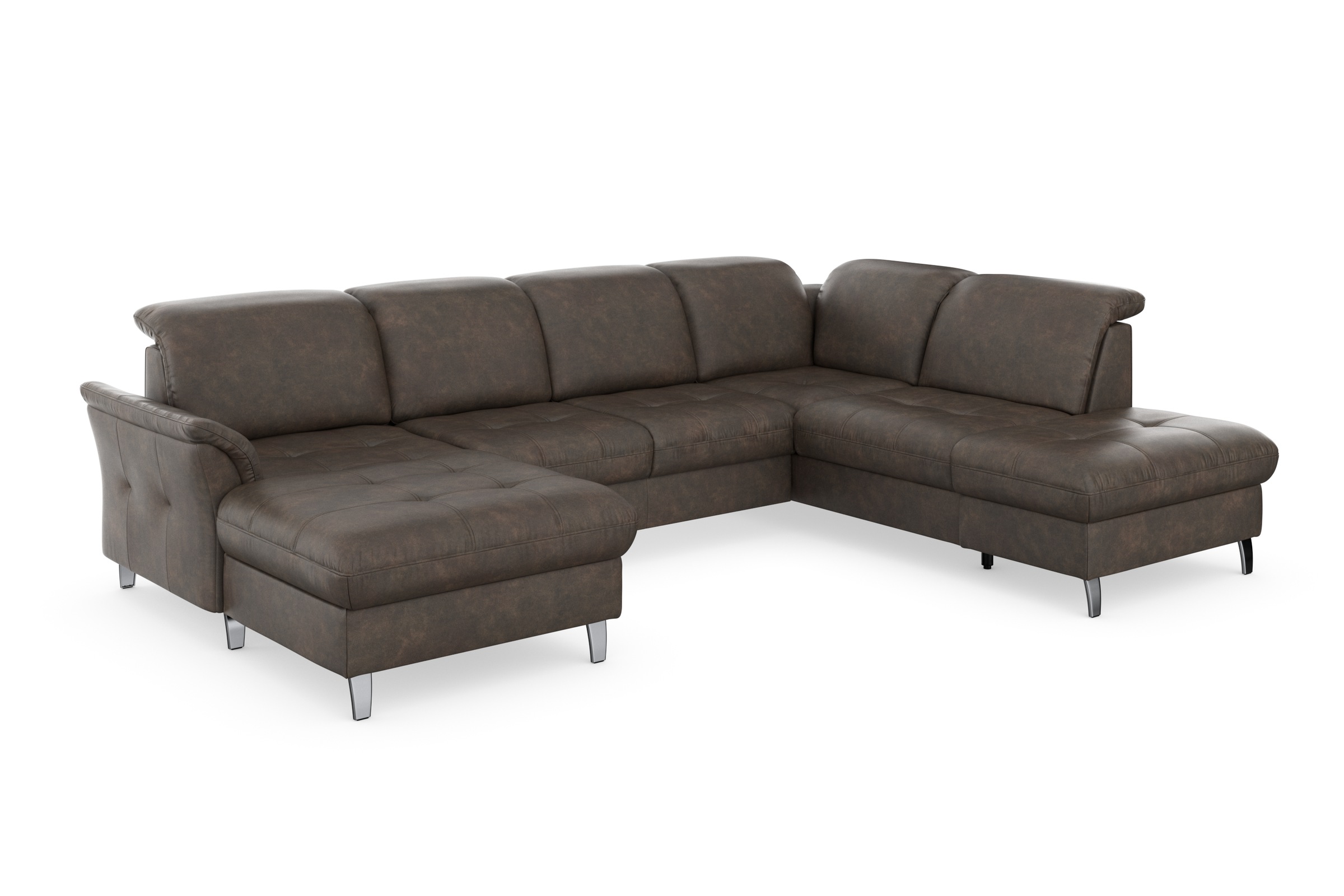 sit&more Wohnlandschaft »Maggiore U-Form«, wahlweise mit Kopfteilverstellung, Bettfunktion und Stauraum