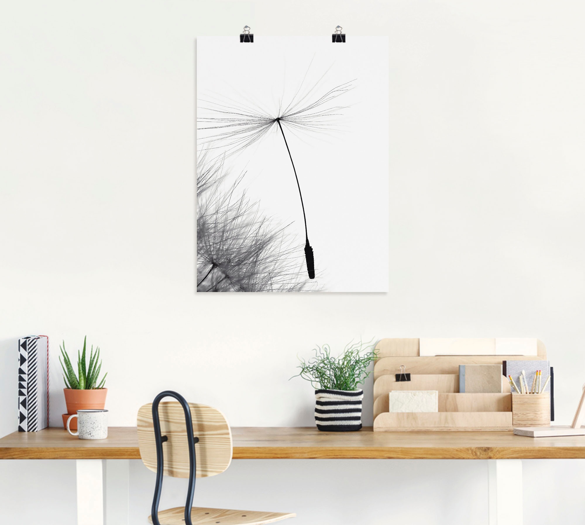 Artland Wandbild versch. oder Poster »Pusteblume Wandaufkleber Blumen, St.), Leinwandbild, | Letzter (1 in als Größen Halt«, kaufen Alubild, BAUR