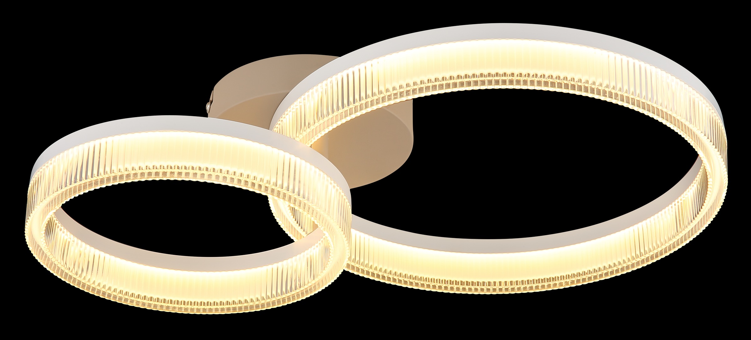 GLOBO LIGHTING Deckenleuchte »Marlenne« LED-Modul 1 Stk. Warmweiß Sandfarbene Deckenleuchte mit weißen Kunststoff-Schirmen