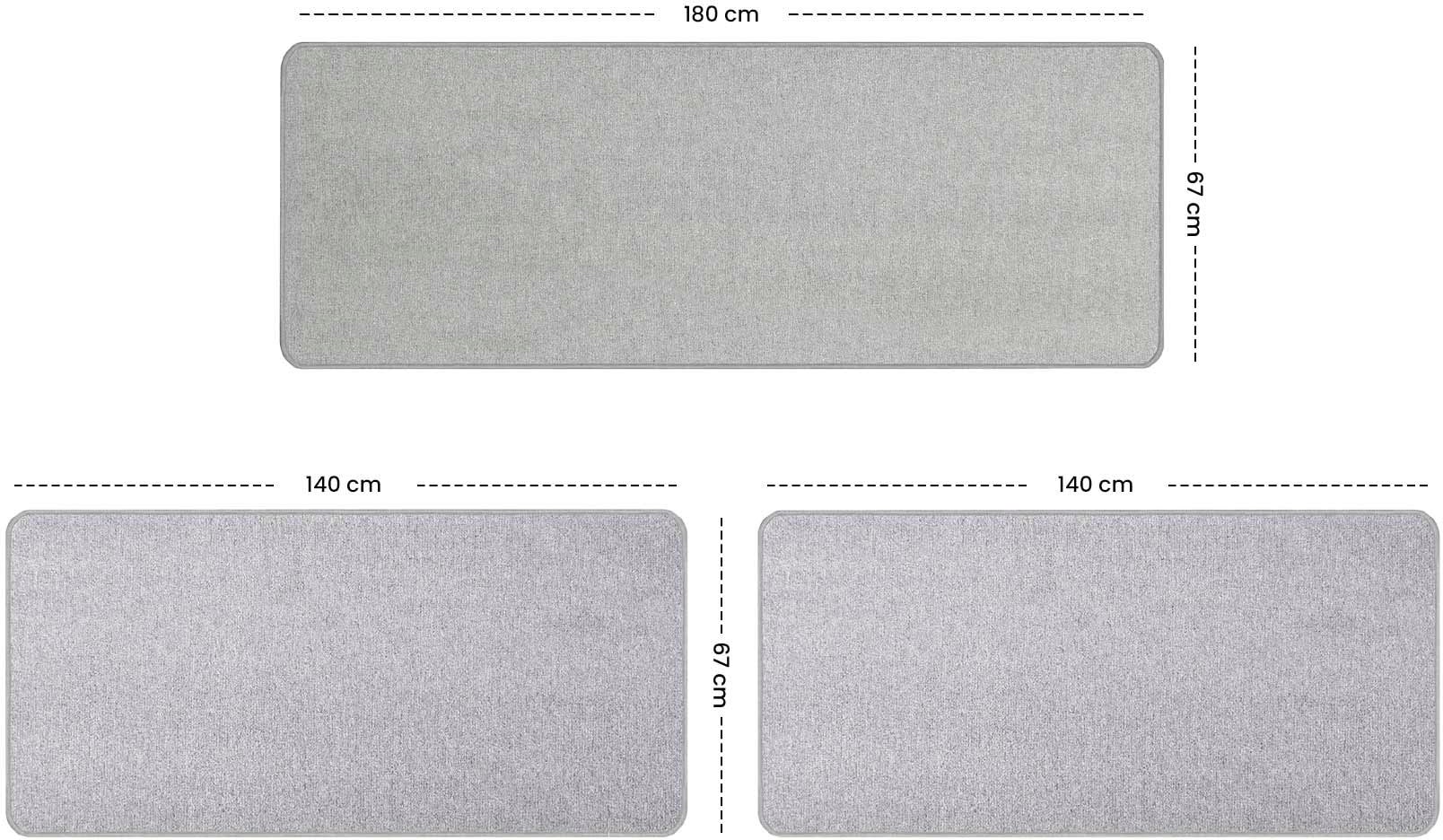 Primaflor-Ideen in Textil Bettumrandung »MACAO«, (3 tlg.), Bettvorleger, Läufer-Set... kaufen