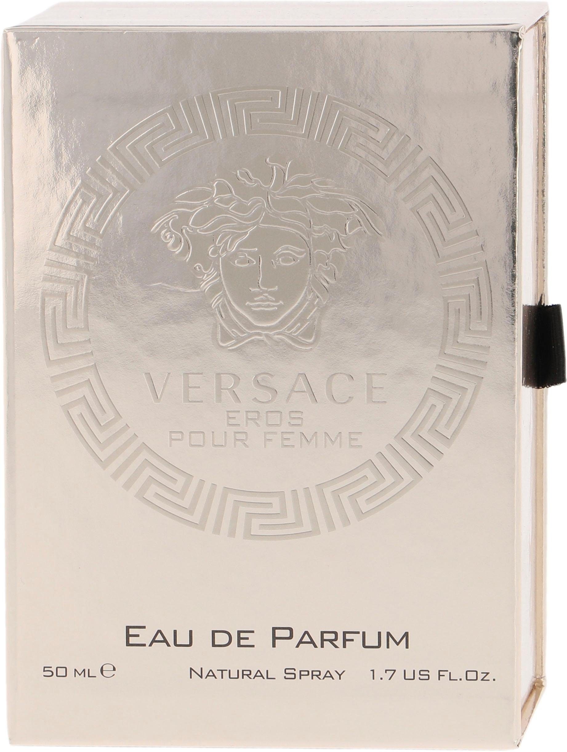 Versace Eau de Parfum »Eros pour Femme«, Fruchtiger Damenduft mit Mandarine, Himbeere, Jasmin und Patchouli.