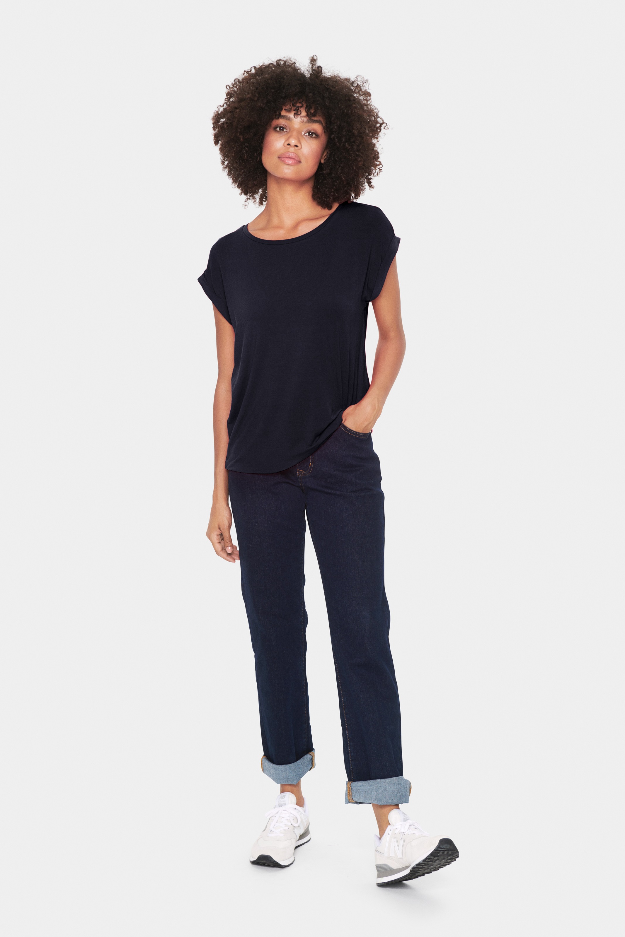 Saint Tropez Rundhalsshirt Women's Night Sky XS 3