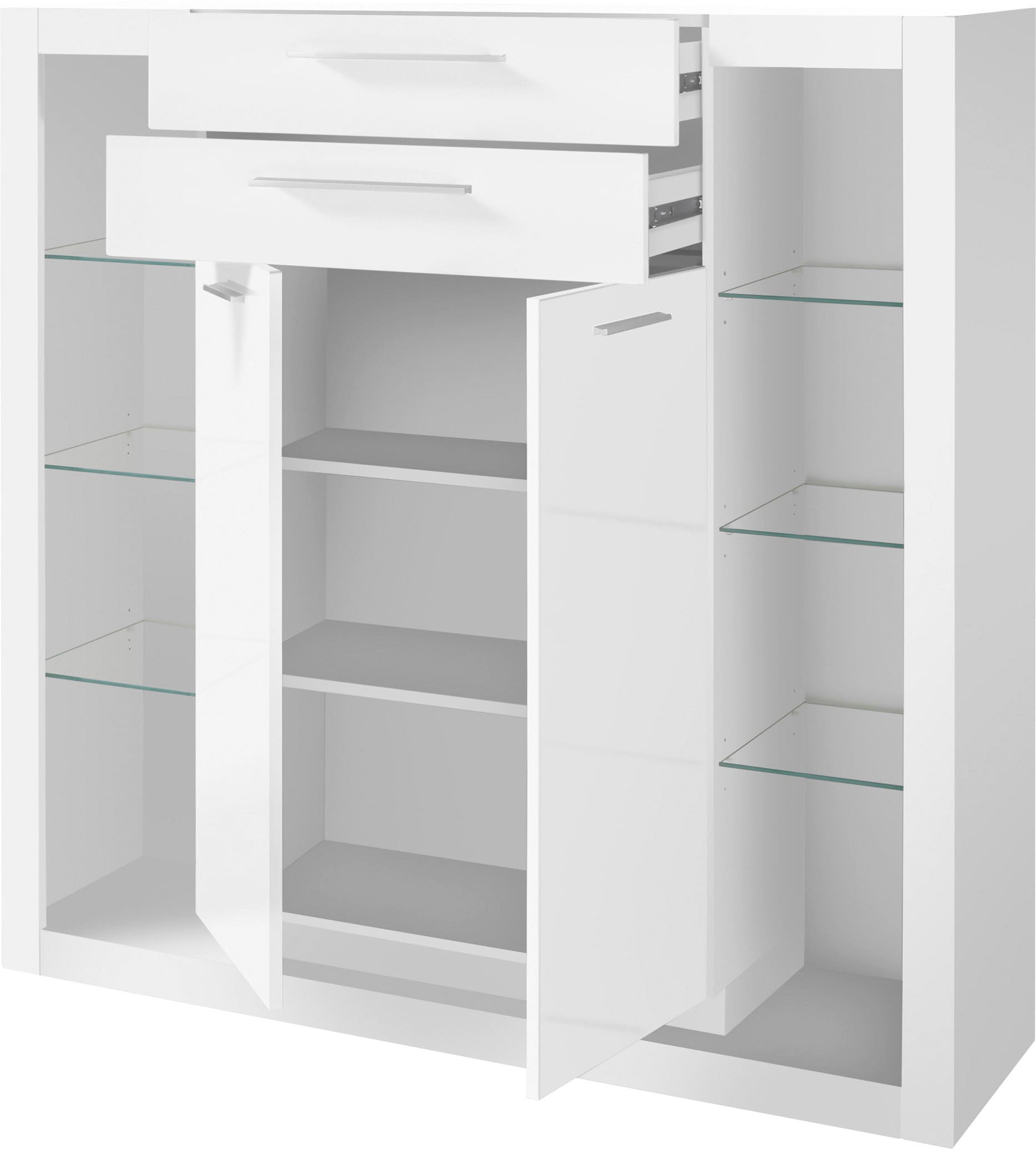 Places of Style Highboard »MERAN«, Höhe ca. 139 cm