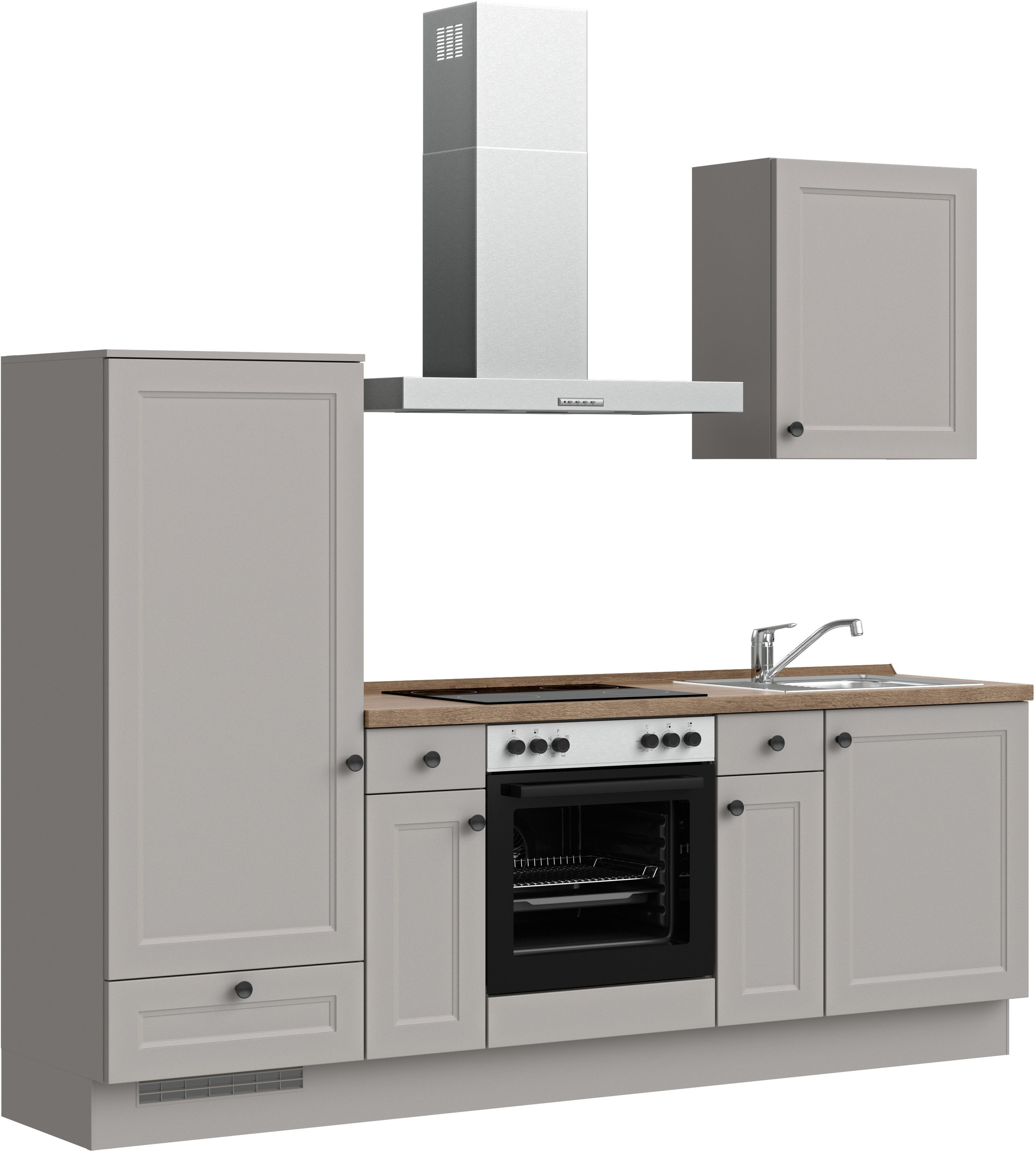 nobilia® Küchenzeile »"Cascada I"«, vormontiert, Ausrichtung wählbar, Breite 240 cm, wahlw. mit E-Geräten