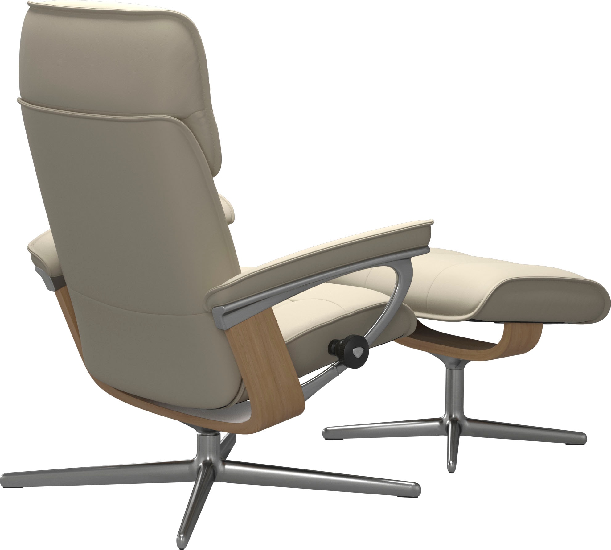 Stressless® Fußhocker »Admiral«, mit Cross Base, Größe M & L, Holzakzent Eiche