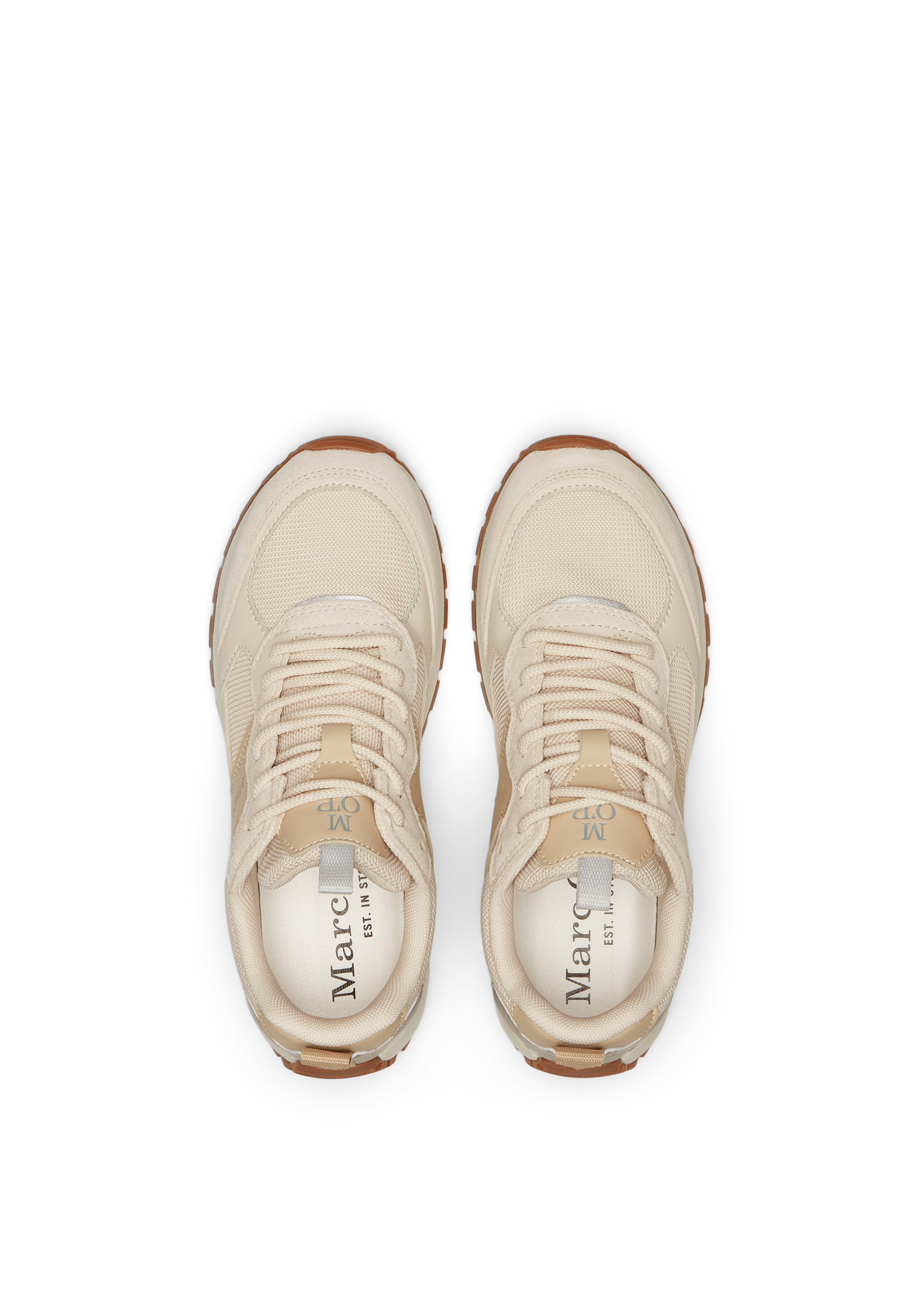 Marc O'Polo Sneaker »aus edlem Rindleder und Mesh-Einsatz«