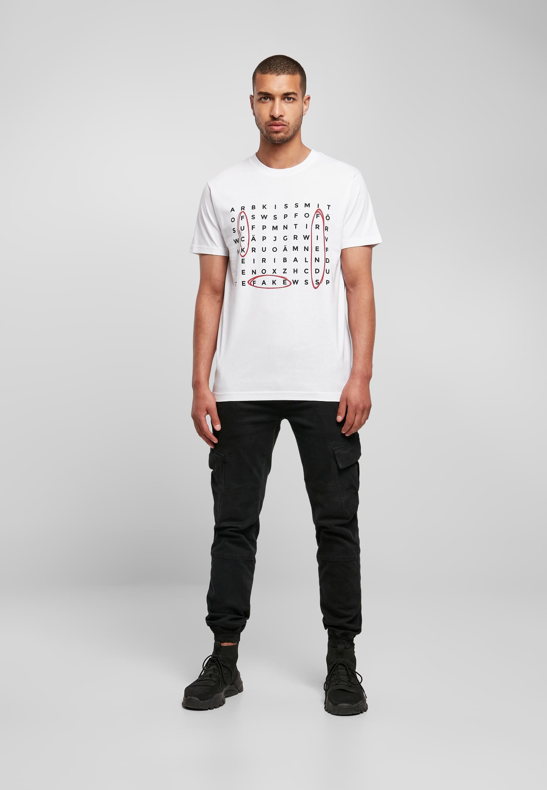 MisterTee T-Shirt »MisterTee Herren Crossword Tee«, (1 tlg.)