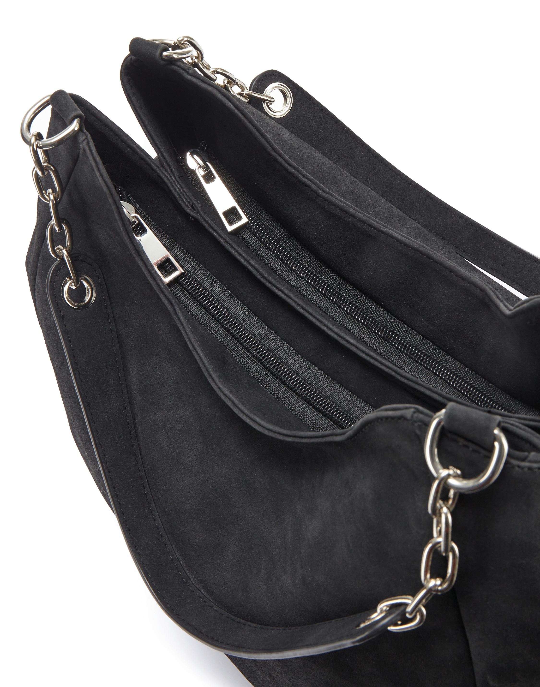 Henkeltasche VIVANCE "Schultertasche", Damen, Gr. B/H/T: 34cm x 30cm x 16cm, schwarz, Lederimitat, unifarben, Taschen, Damentasche, Shopper, Einkaufstasche, Handtasche VEGAN 3