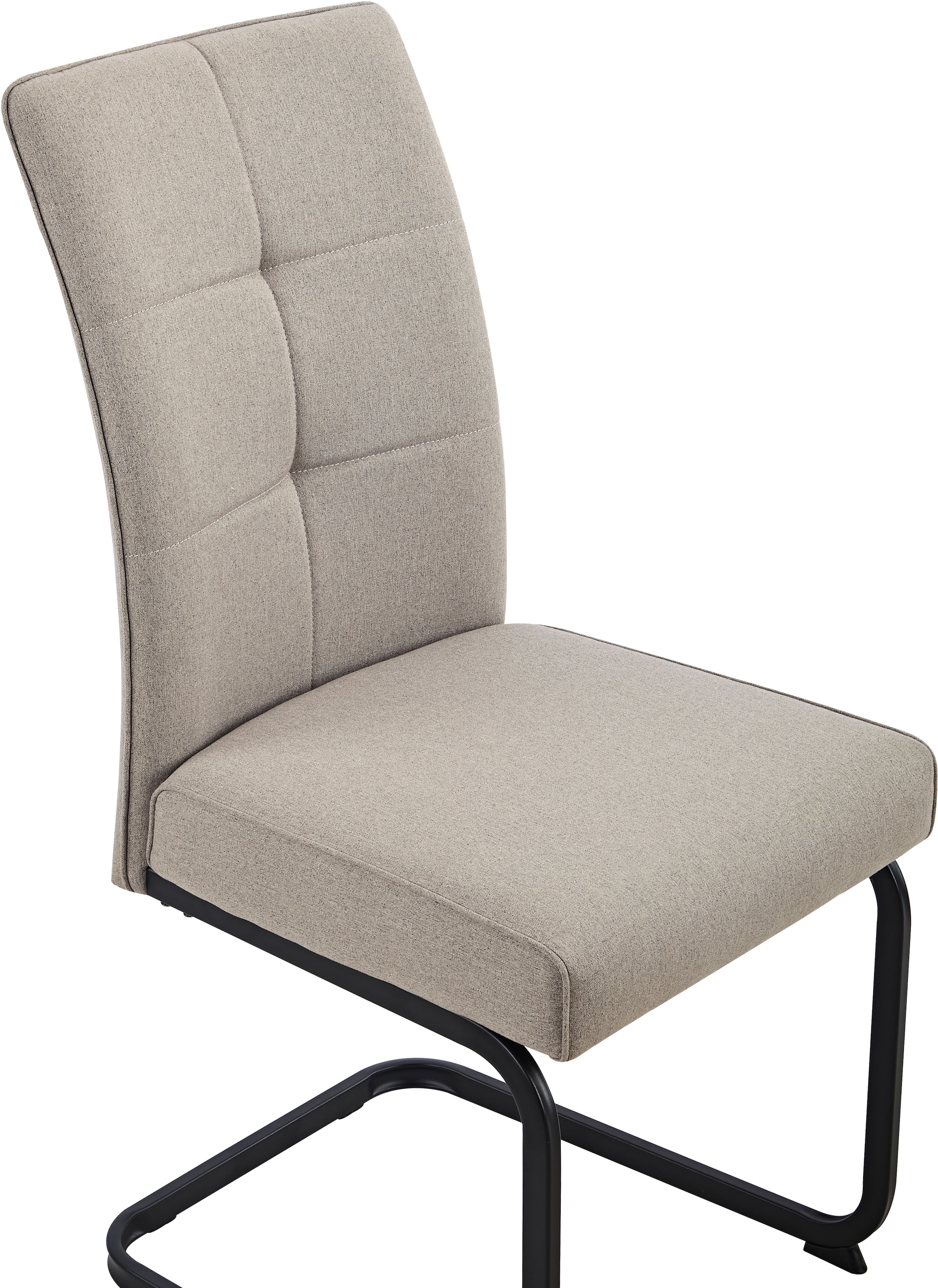 HELA Freischwinger »MALTA« (Set) 4 Stk.verschiedene Bezüge, Gestell Hochkant, Steppnähte