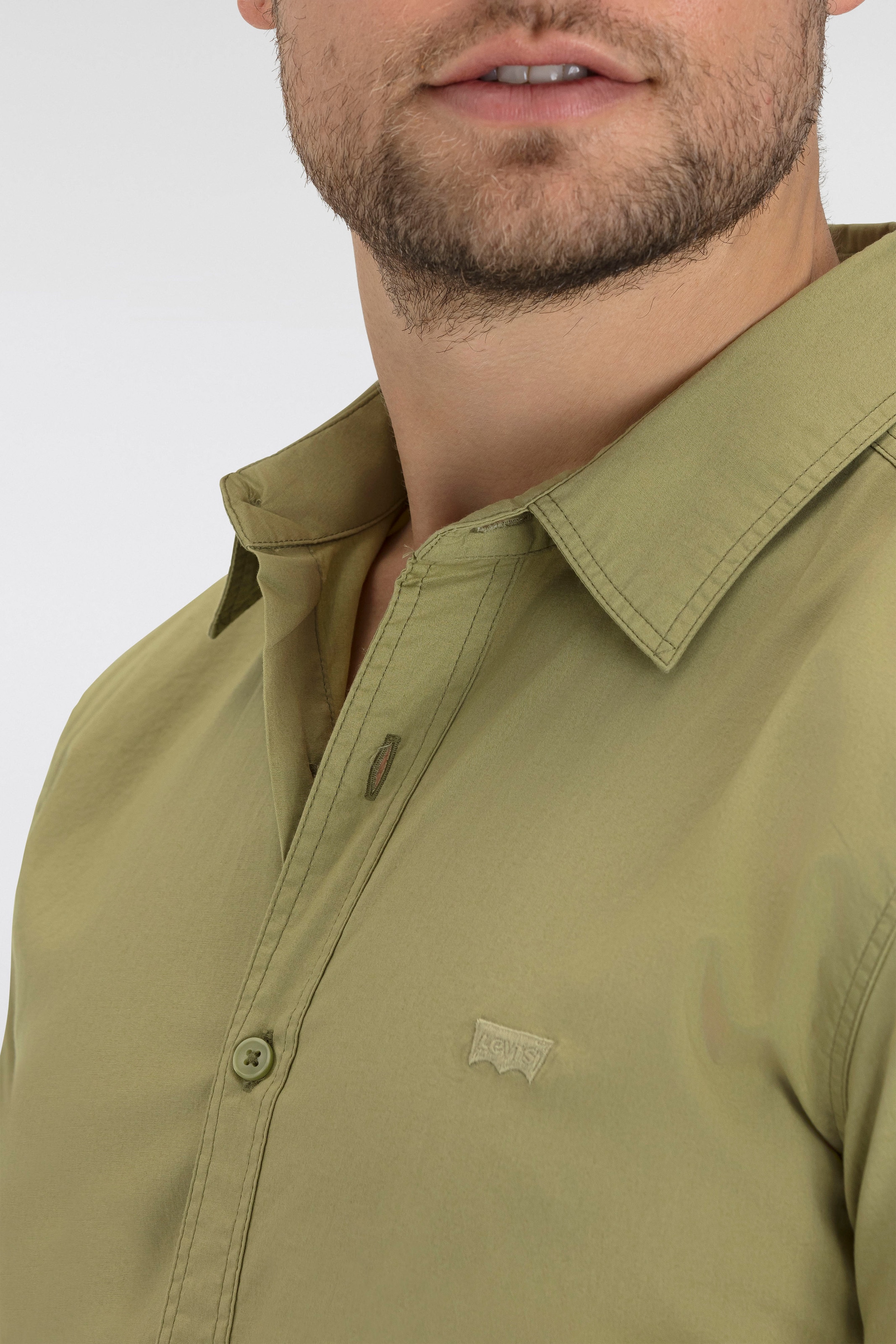 Levi's® Jeanshemd »BATTERY HM SHIRT SLIM«, mit Logobadge