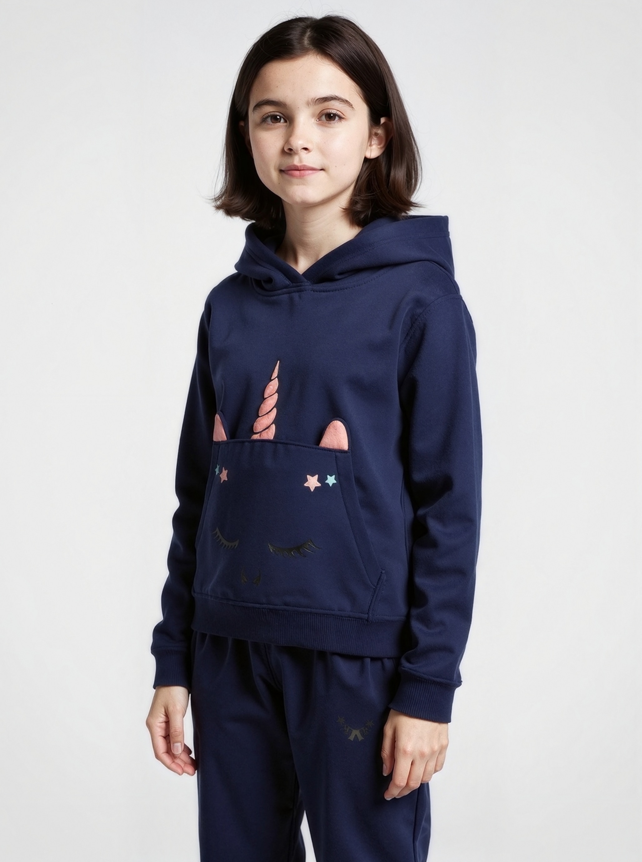 Blue Seven Kapuzensweatshirt , mit tollem Einhorn-Motiv

