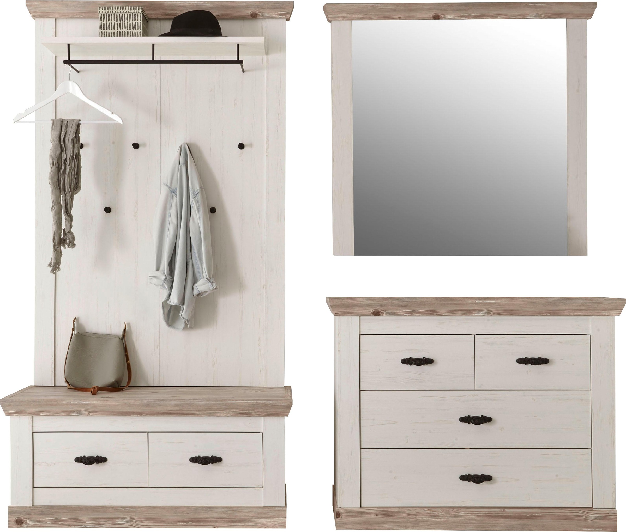 Home affaire Garderoben-Set "Florenz" 4 Stk. tlg. günstig online kaufen