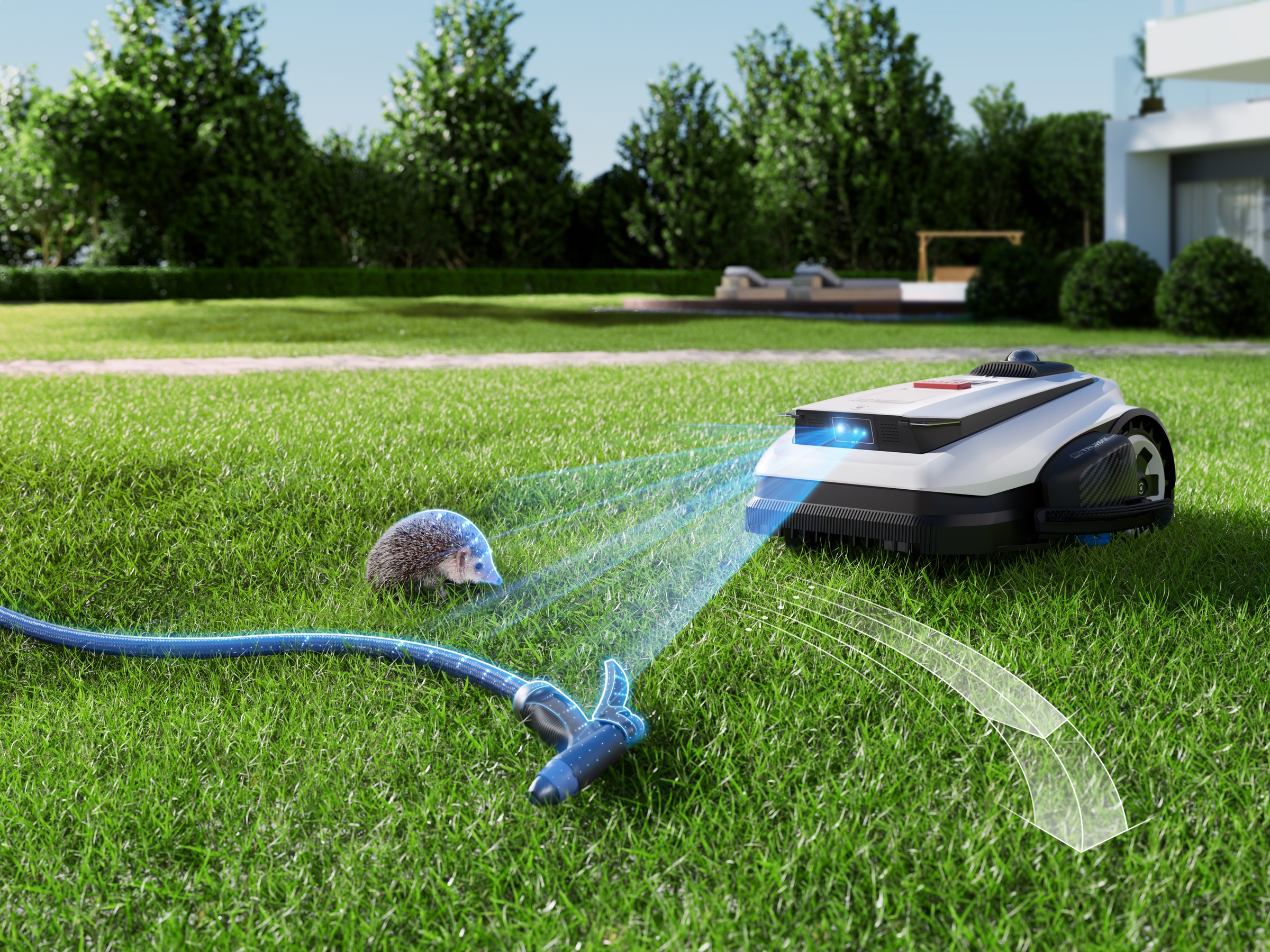 ECOVACS Rasenmähroboter »GOAT A1600 LiDAR PRO« Mäheffizienz von 400 m²/h, Trimmer (8500 rpm),   Dual-LiDAR Navigation, leistungsstarker 32-V Energieplattform