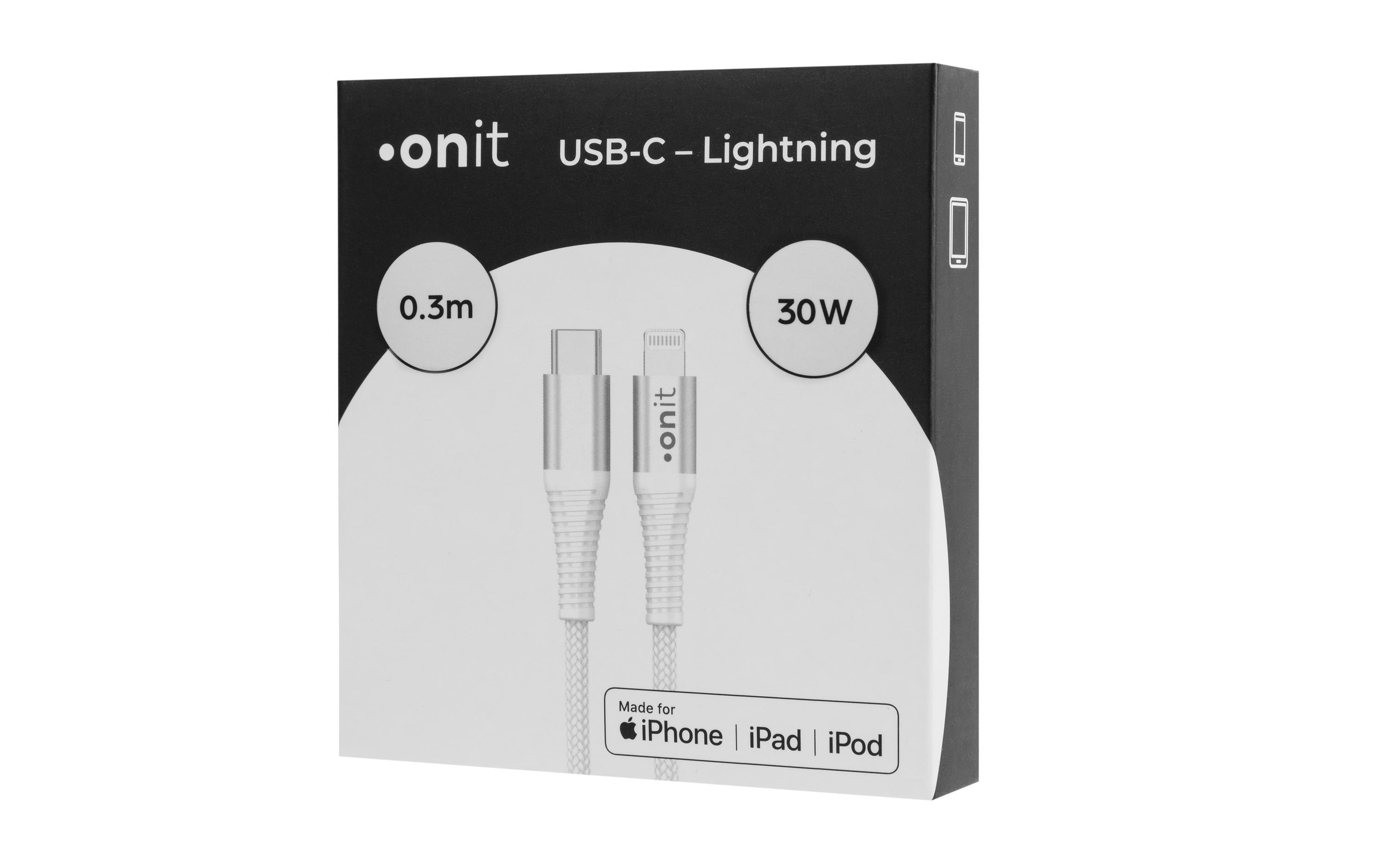 onit USB-Kabel »2.0-Kabel MFi USB C - Lightning 0.3 m«