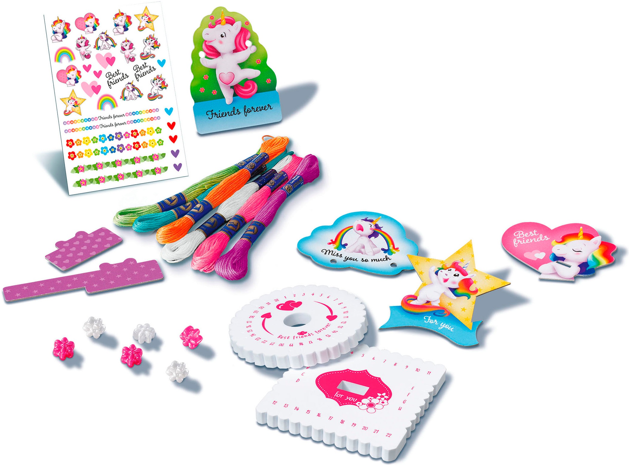 Ravensburger Kreativset »BeCreative Midi, Freundschaftsbändchen Kumihimo & Tattoos«, Made in Europe