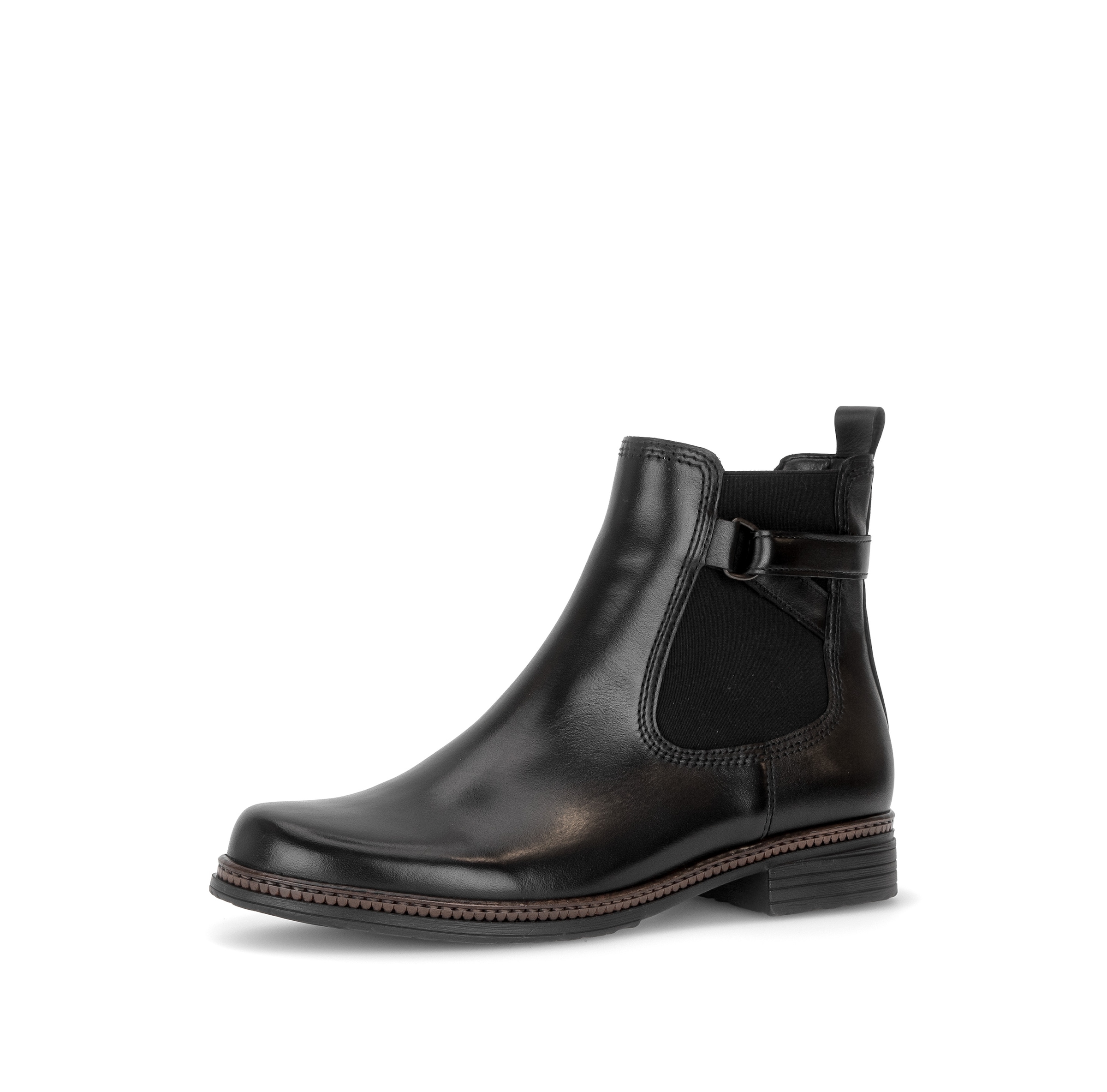 Gabor Chelseaboots Blockabsatz, Stiefelette mit dekorativem Zierriemchen