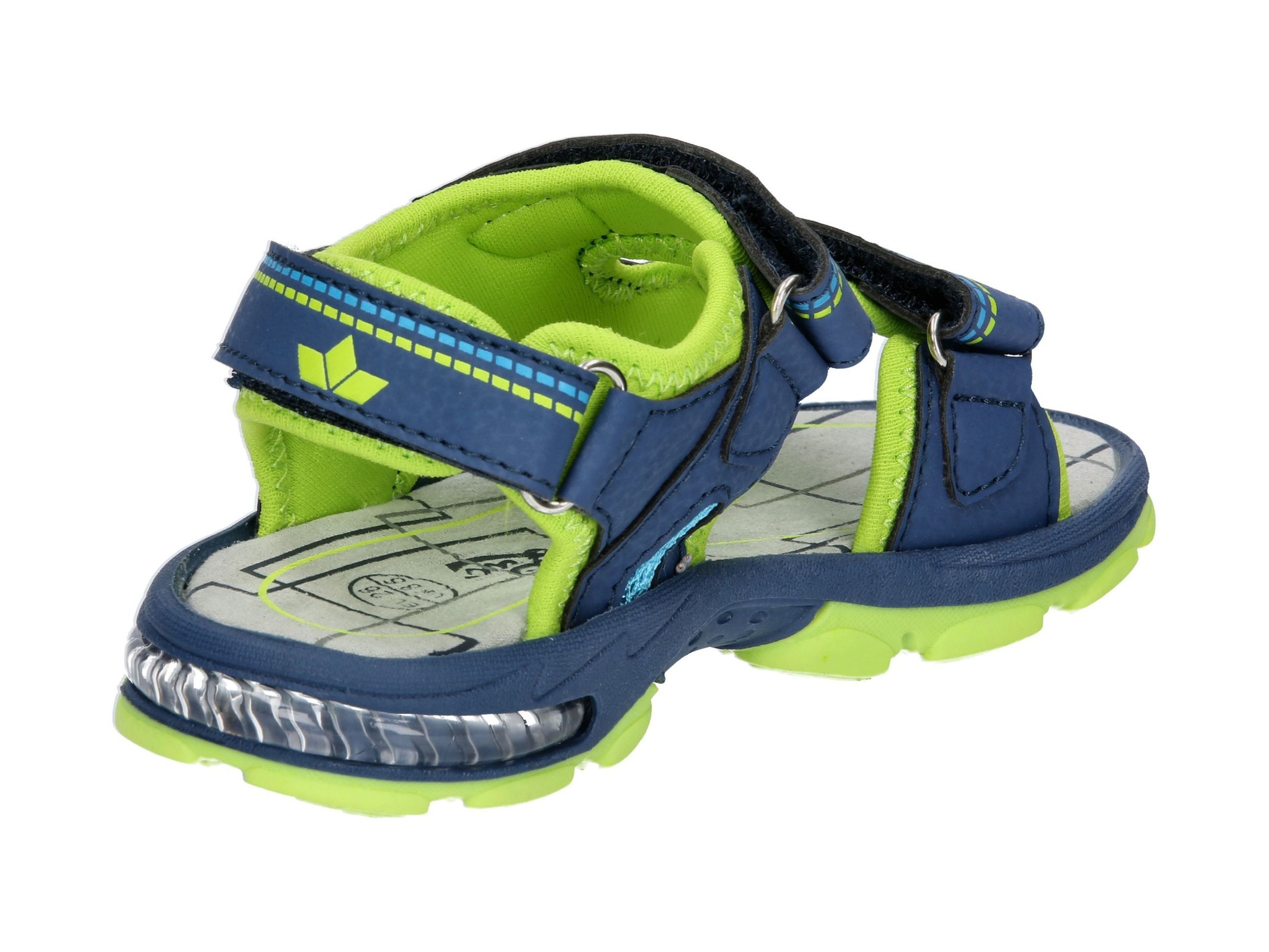 Sandale LICO "Sandale Spotlight V Blinky", Mädchen, Gr. 25, blau, Synthetik, Schuhe Sandale 3