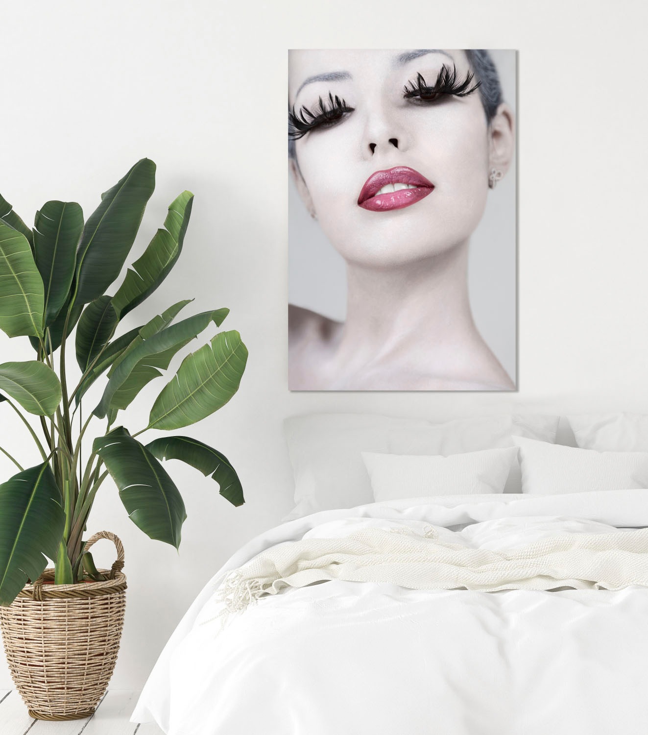 queence Acrylglasbild "Frau" Bilder von Frauen  Frau  Kunst  Schwarz-Weiß F günstig online kaufen