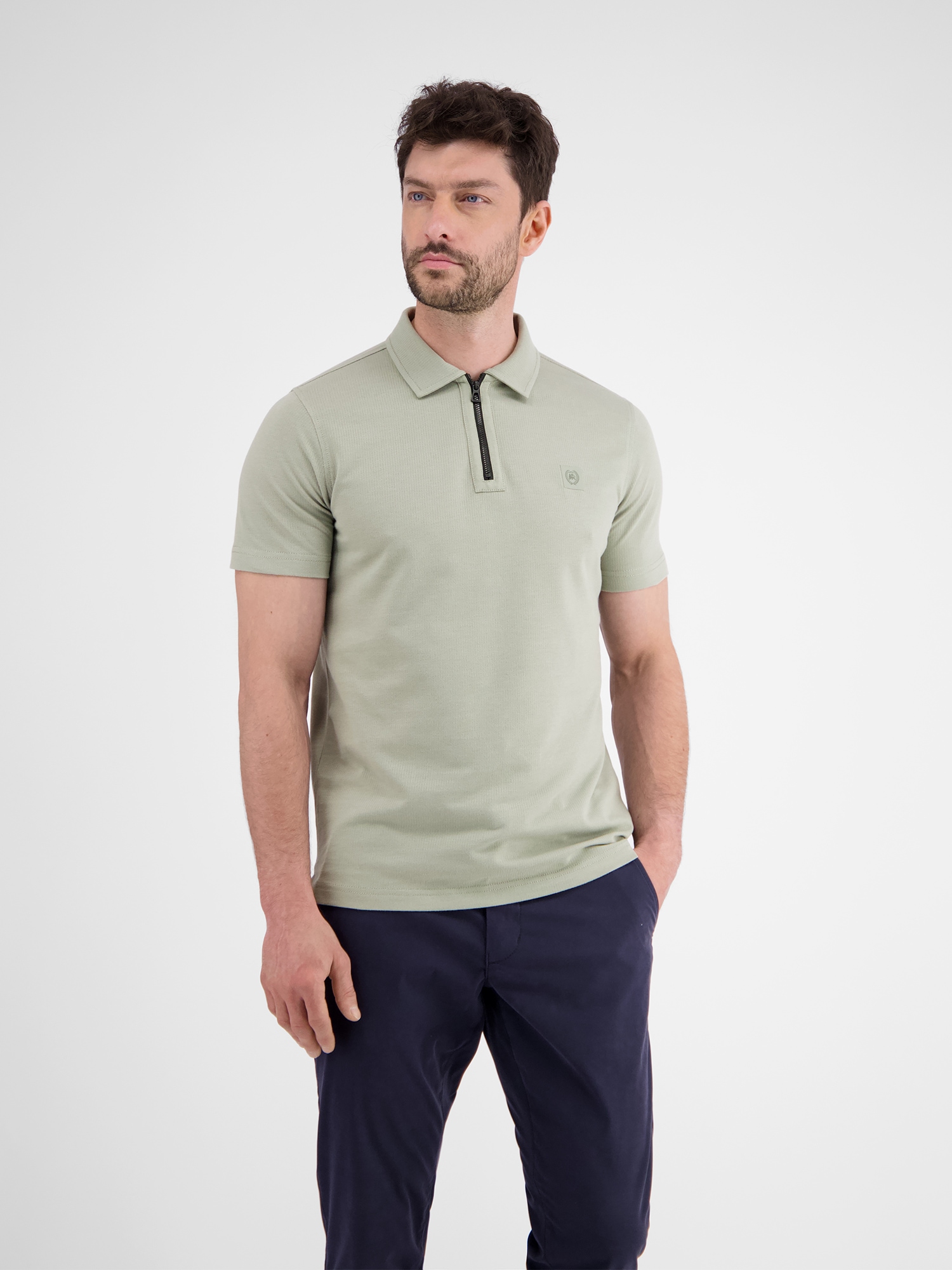LERROS Poloshirt »LERROS Herren Poloshirt mit Reißverschlusskragen«