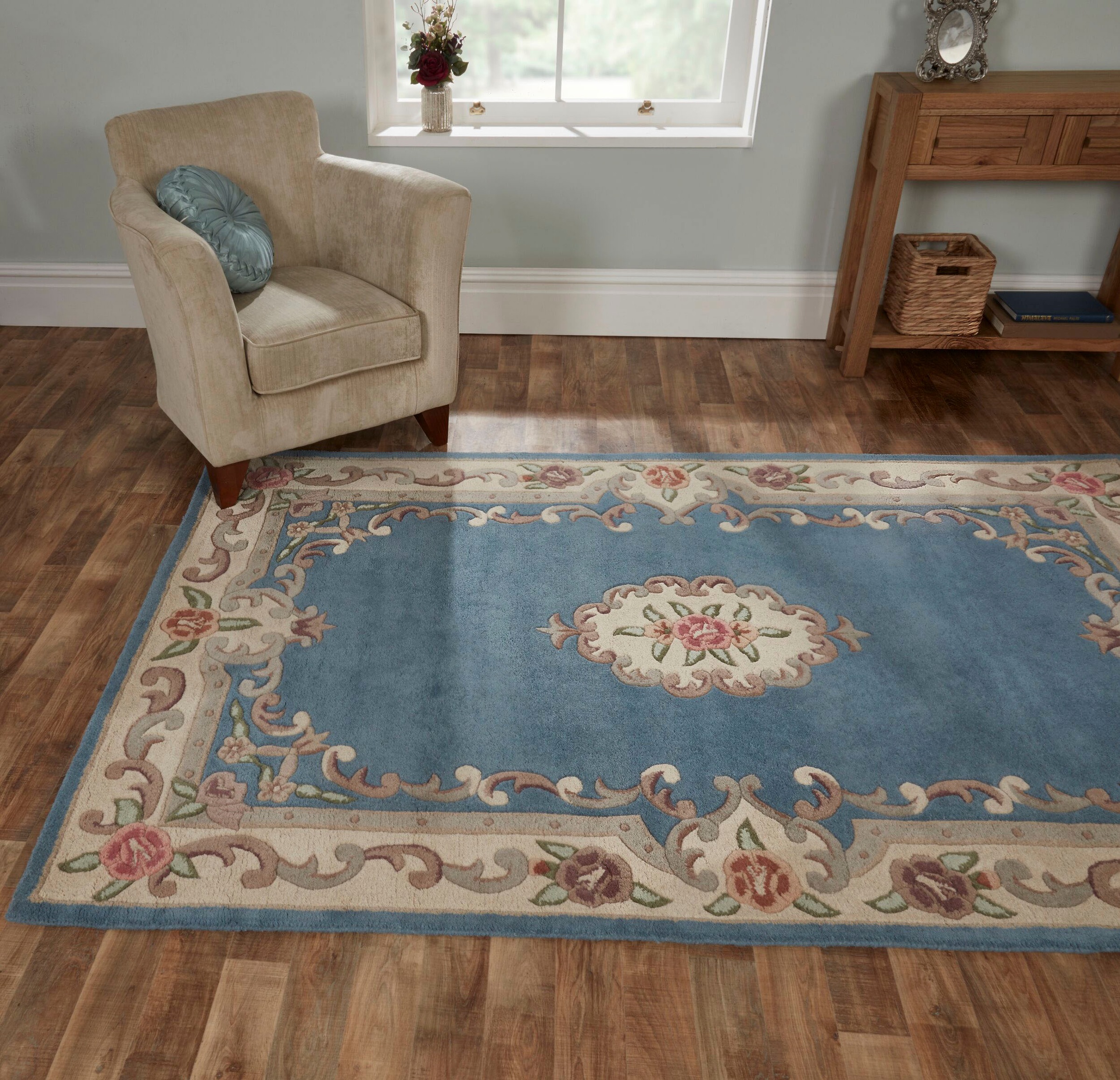 FLAIR RUGS Wollteppich »Aubusson«, rechteckig, 10 mm Höhe
