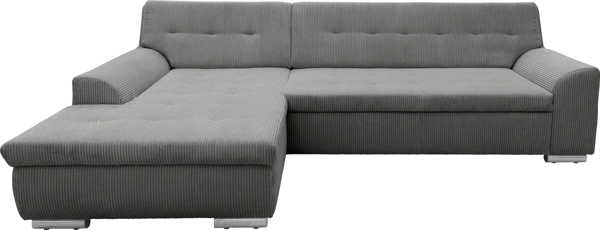 DOMO collection Ecksofa Treviso, wahlweise mit Bettfunktion, incl. Zierkiss günstig online kaufen