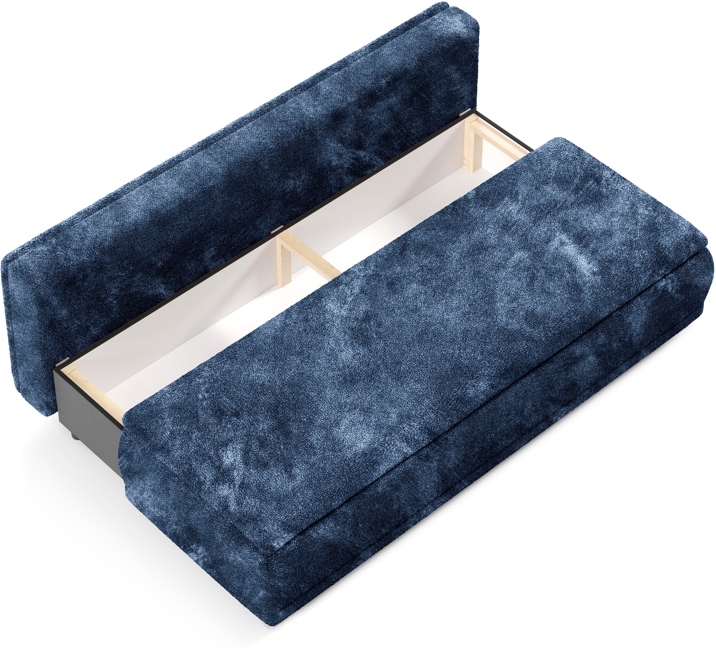 WERK2 Schlafsofa »Biggi, komfortabel und elegant, Breite 206cm,«, 2-Sitzer Sofa & Schlafcouch mit Bettkasten