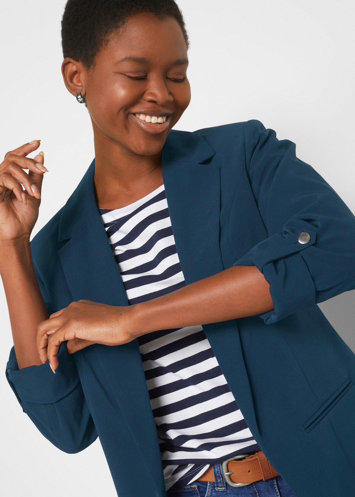 bonprix Jackenblazer »Blazer« mit klassischem Reverskragen, mit Stretch-Material