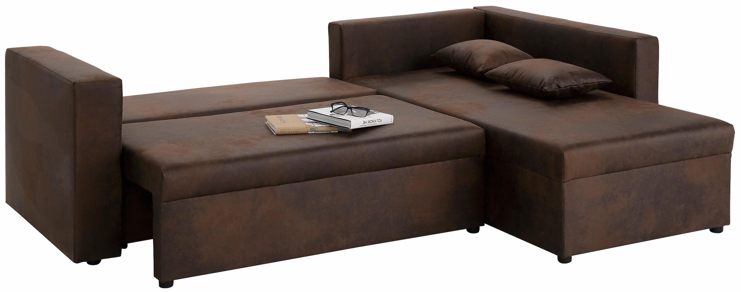 Home affaire Ecksofa »Pur L-Form«, wahlweise mit Bettfunktion