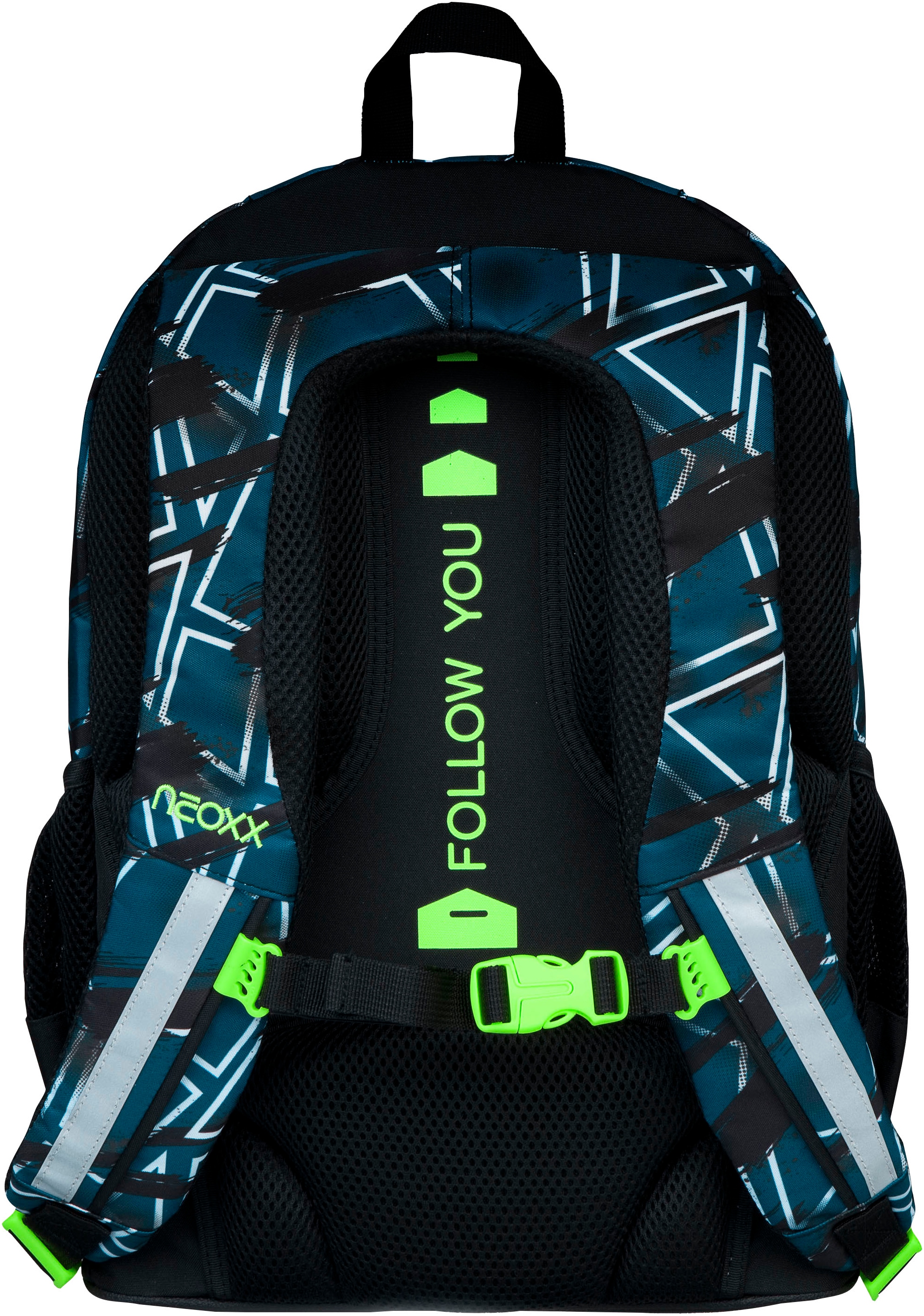 neoxx Schulrucksack »Flow, Flash Yourself«, teilweise aus recyceltem Material