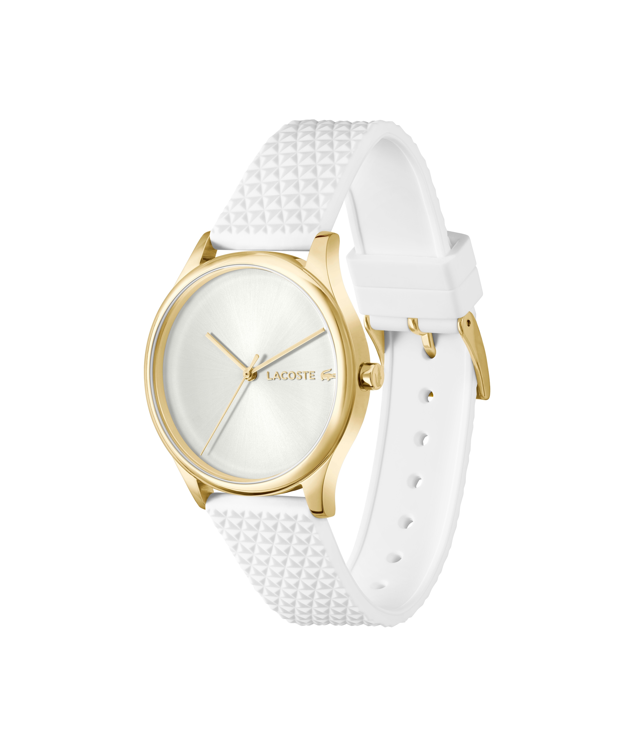 Lacoste Quarzuhr »CROCODELLE« Armbanduhr, Damenuhr, Silikonarmband, analog