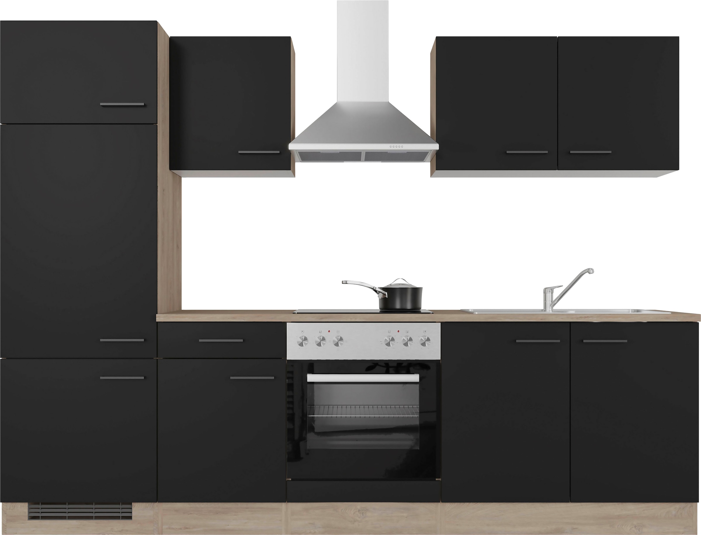 Flex-Well Küche »Capri«, mit und ohne E-Geräten erhältlich, Gesamtbreite  270 cm | BAUR