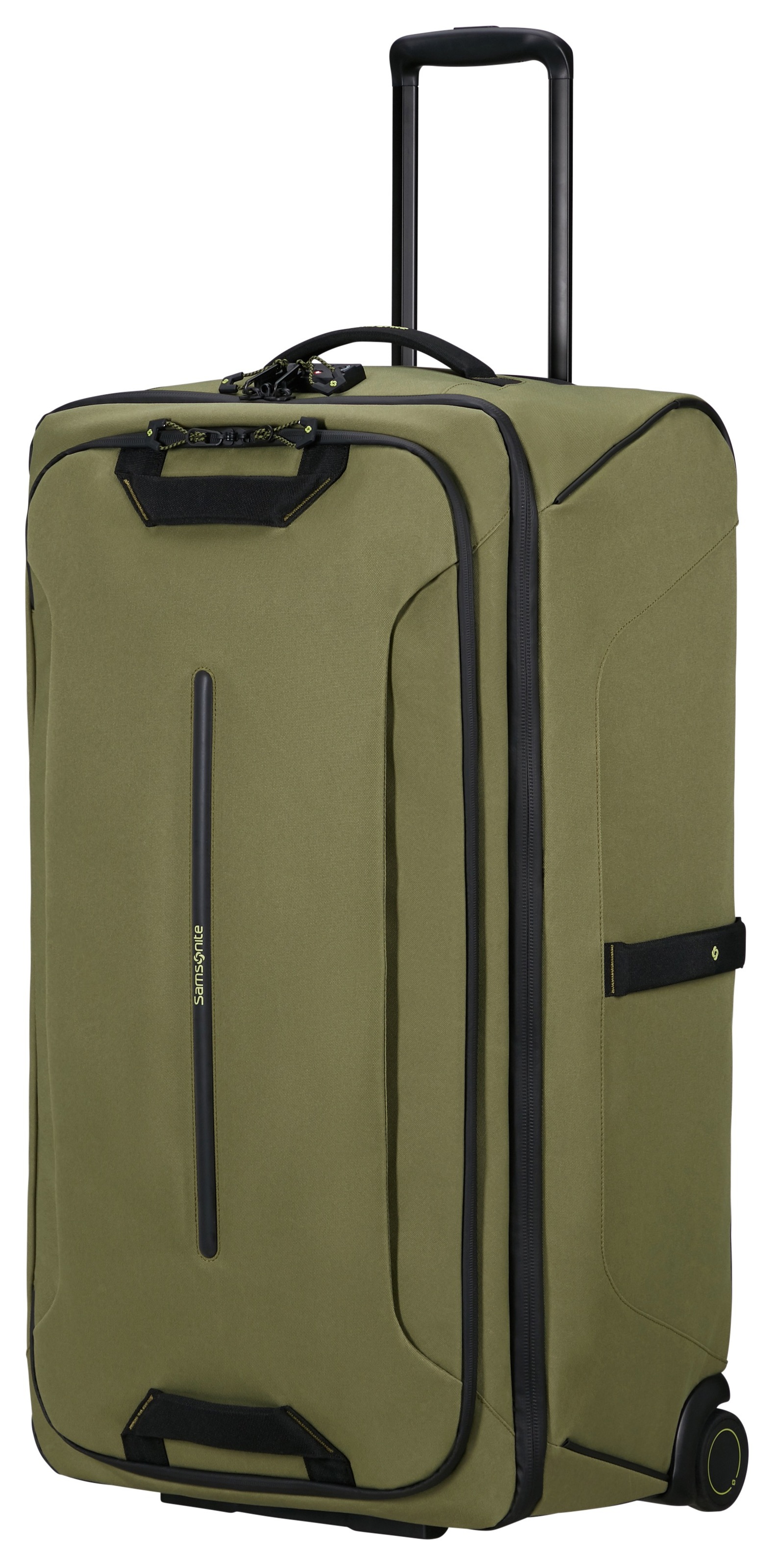 SAMSONITE Reisetasche "ECODIVER DUFFLE/WH, verschiedene Größen"waxed wasabi, Polyester, Taschen, TSA-Schloss und Trolley-Gestänge