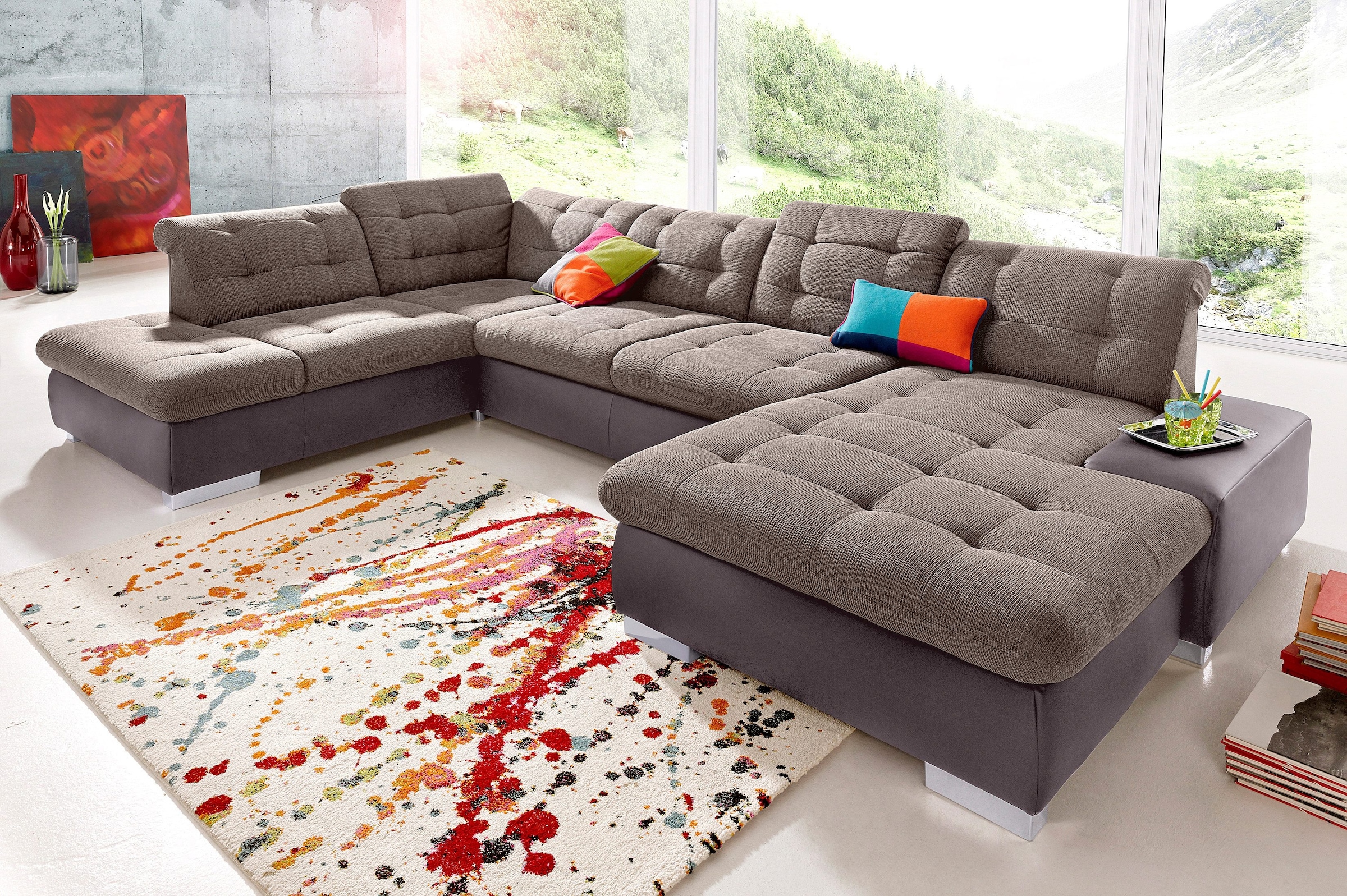 sit&more Wohnlandschaft »Palomino U-Form«, wahlweise in XL oder XXL
