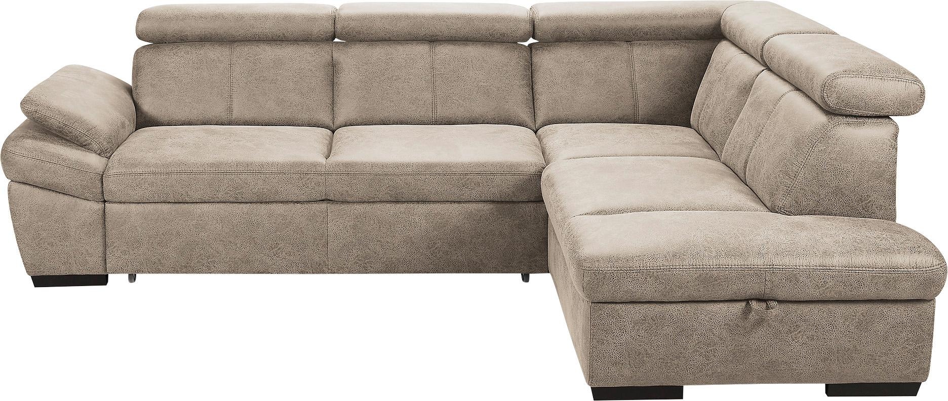exxpo - sofa fashion Ecksofa "Salerno, Funktionssofa, hoher Sitzkomfort, Br günstig online kaufen