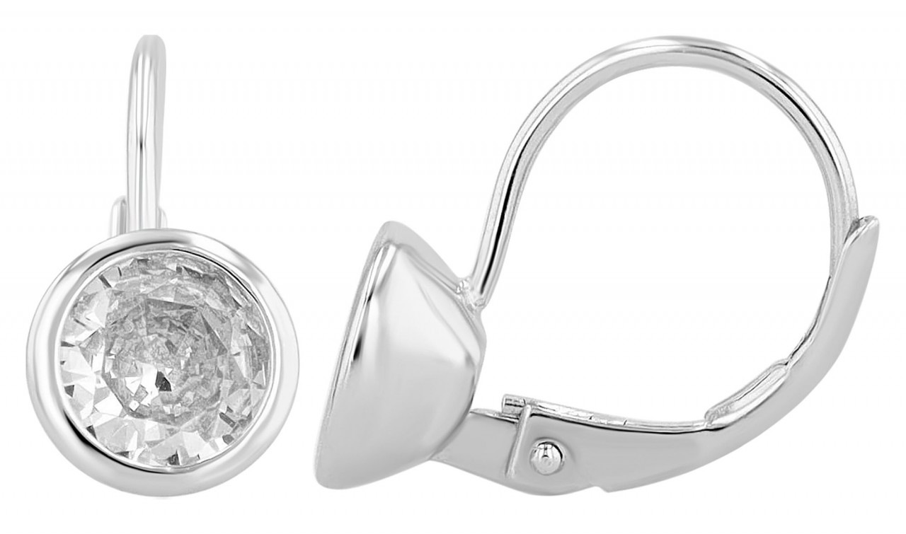 Paar Creolen ADELIA´S "Damen Creolen aus 925 Sterling Silber und Zirkonia", silber, Ohrringe, Damen, Damen, Silber 925 (Sterlingsilber)