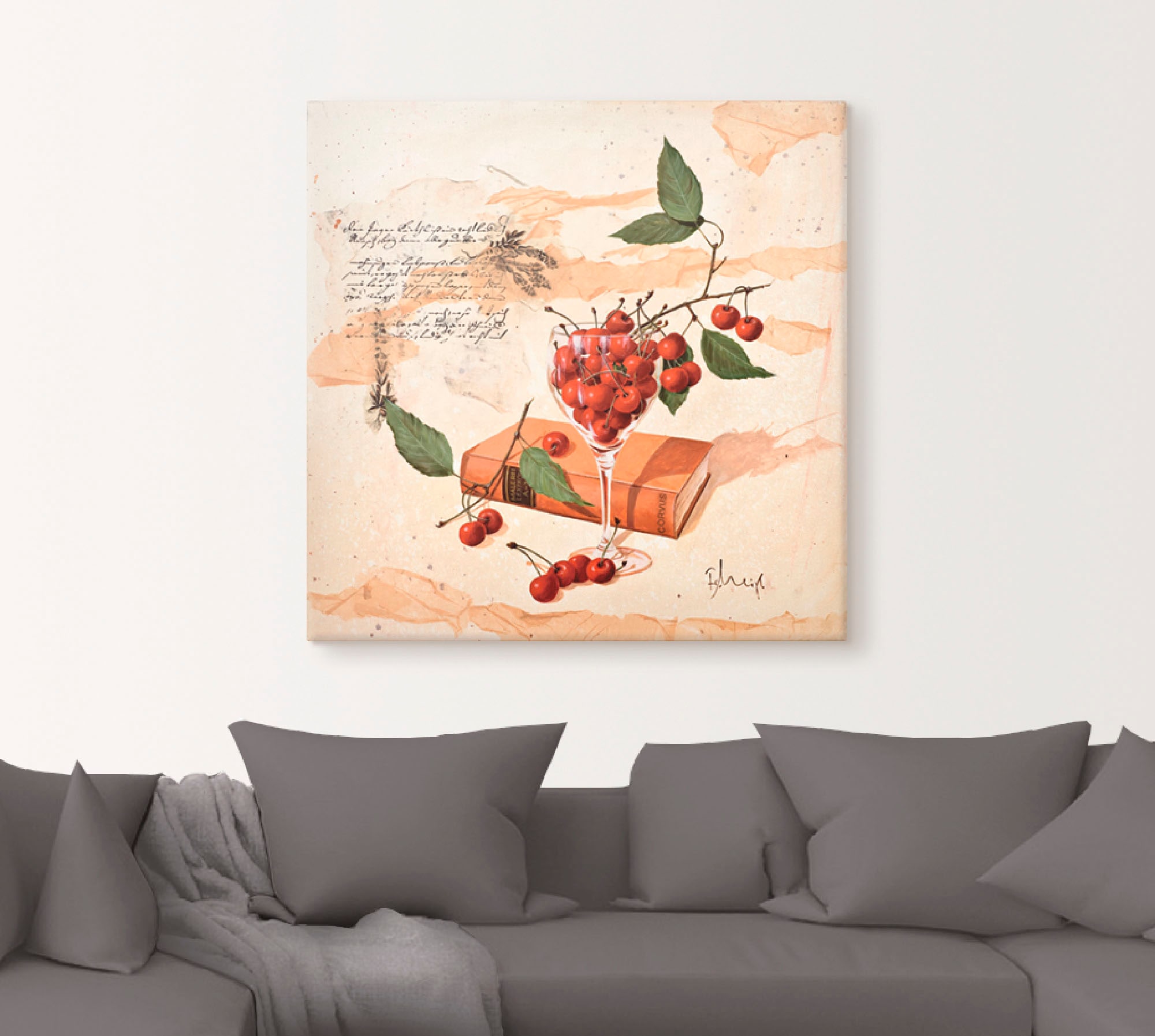 Artland Wandbild "Moderne Cosmea Variation", Arrangements, (1 St.), als Lei günstig online kaufen